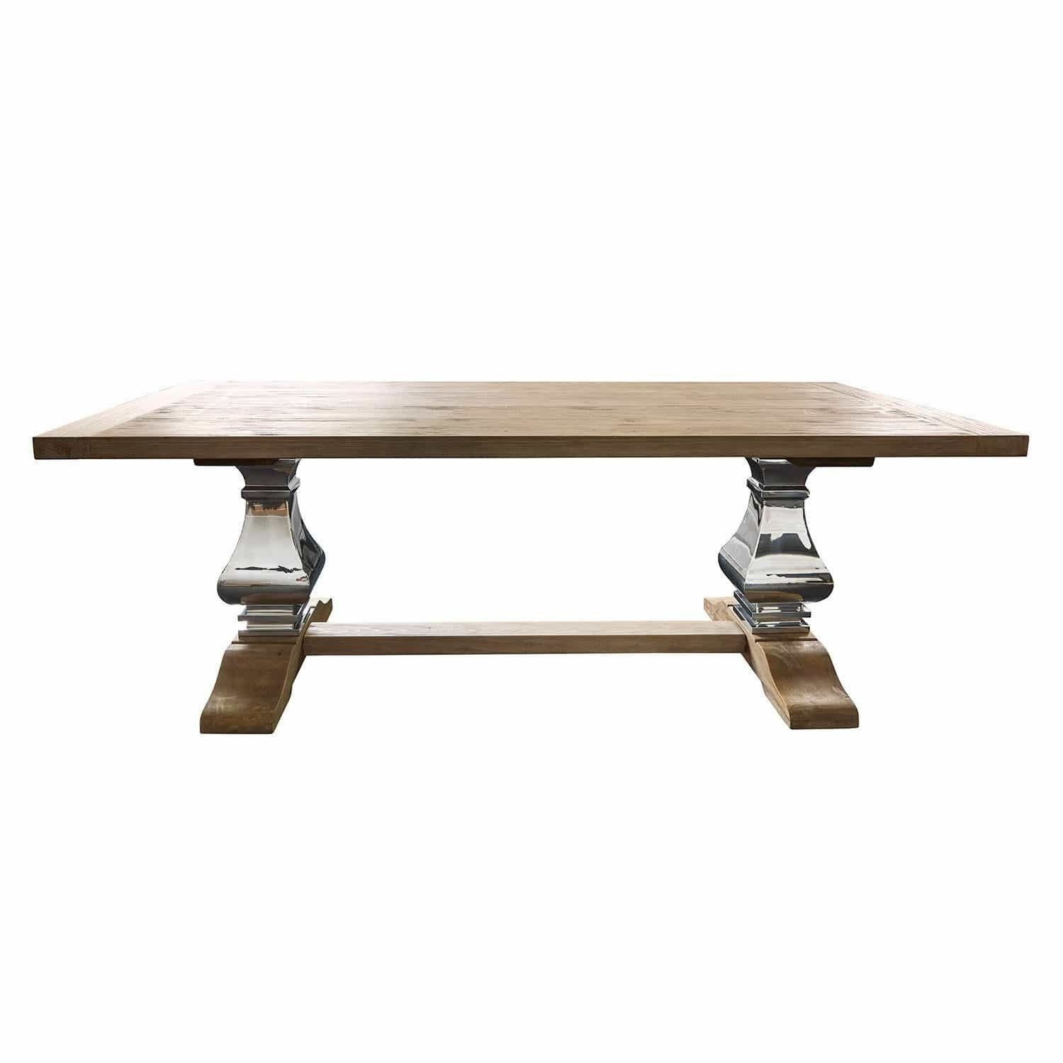 Mirabeau Esstisch Esstisch Filton braun/silber günstig online kaufen