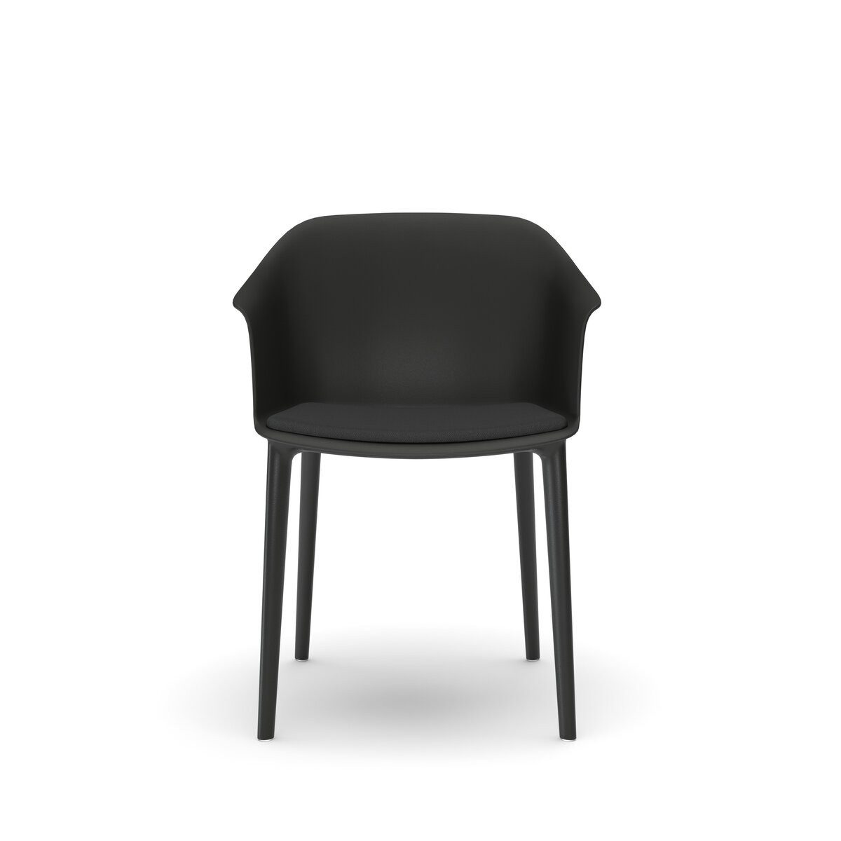 Nowy Styl Besucherstuhl Besucherstuhl Inta Frame - Kunststoff schwarz.