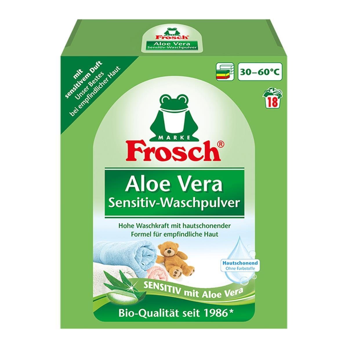 Vollwaschmittel kg FROSCH Vera 1,35 Aloe Sensitiv-Waschpulver Frosch