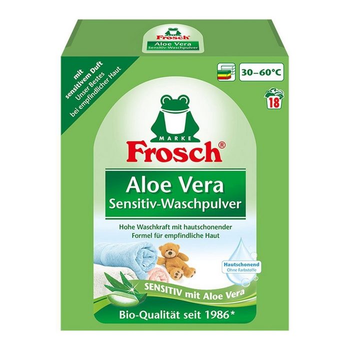 FROSCH Frosch Aloe Vera Sensitiv-Waschpulver 1 35 kg Vollwaschmittel