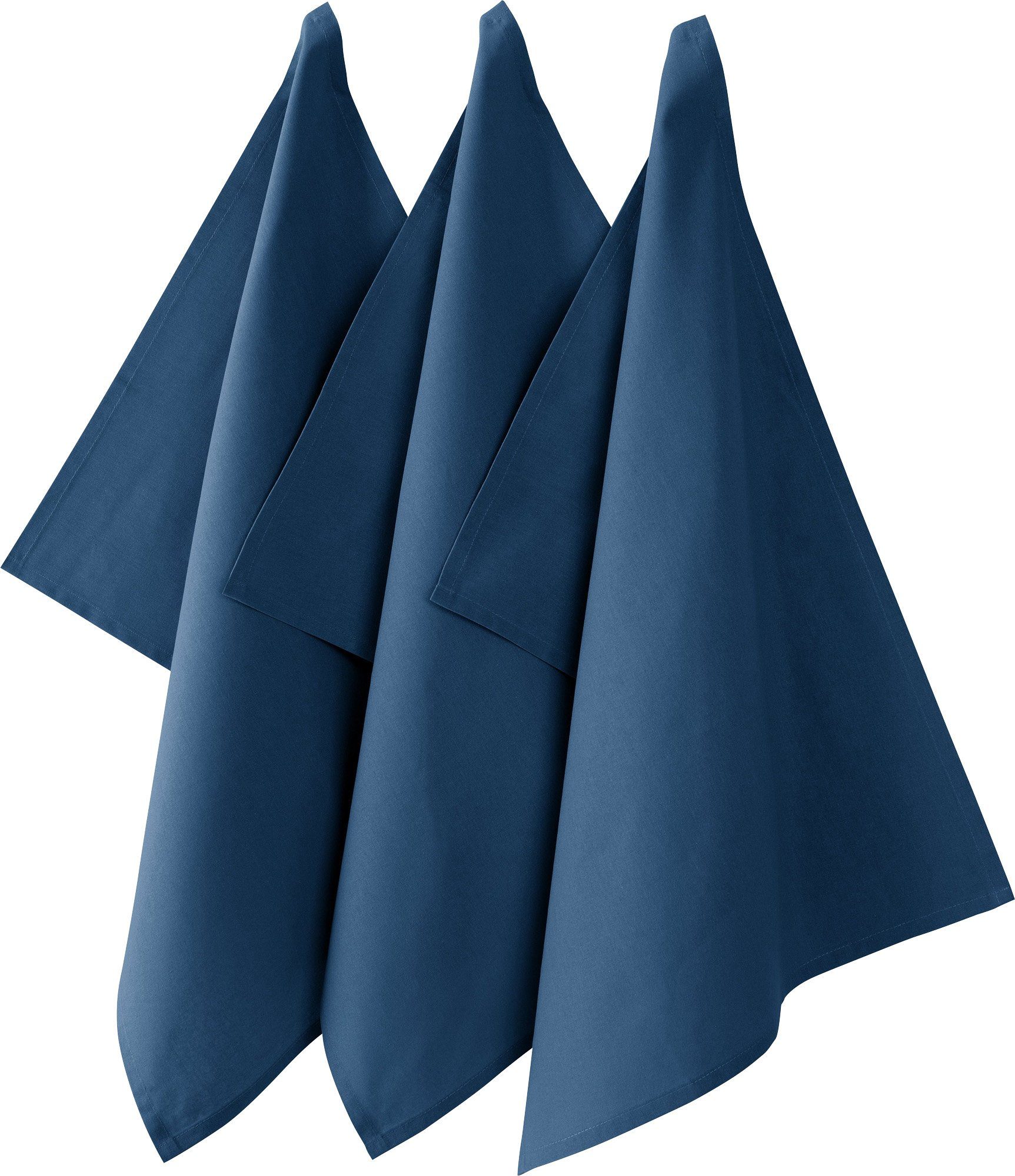 REDBEST Geschirrtuch Geschirrtuch "Seattle" 3er-Pack, Baumwolle Uni