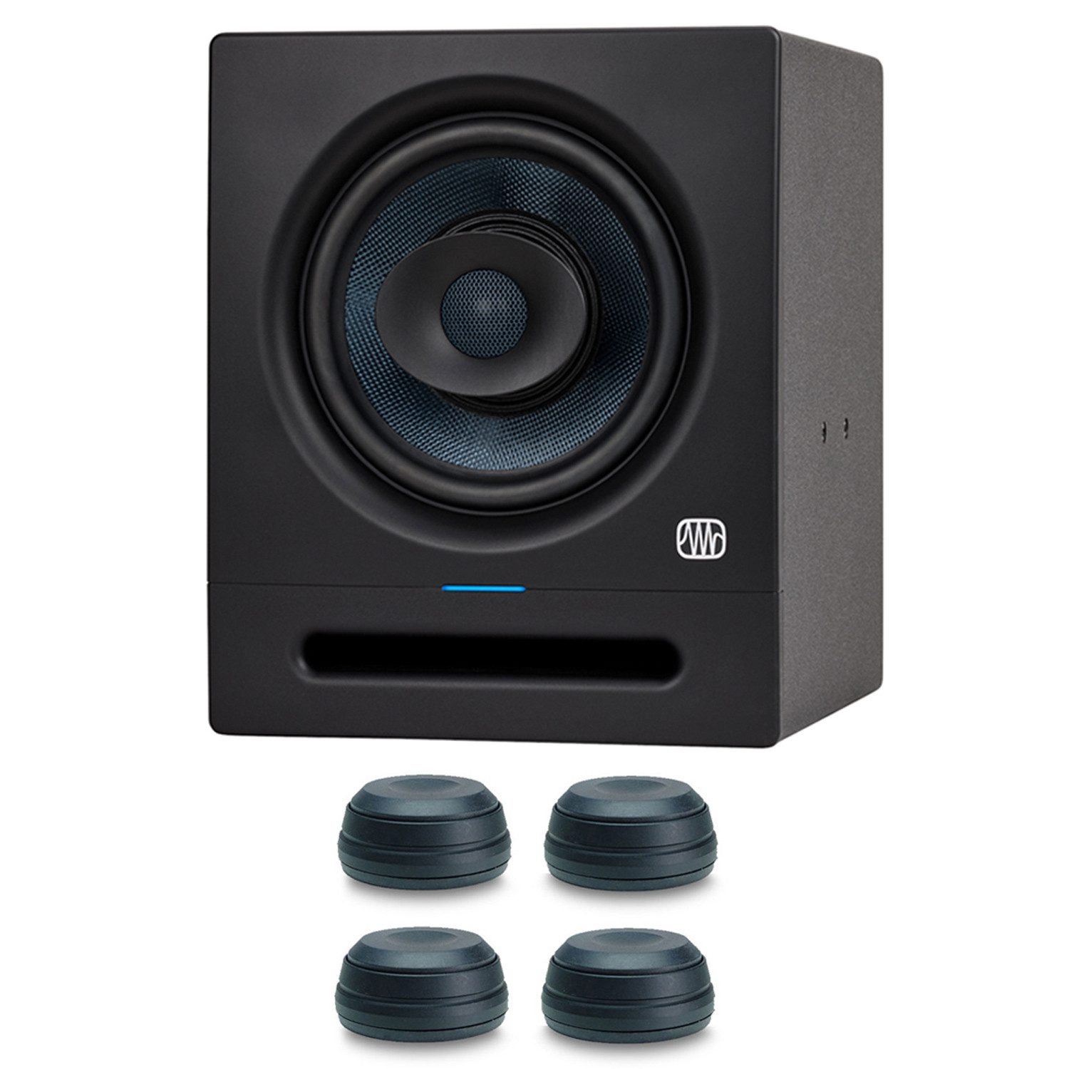 Presonus Studio-Monitor Eris Pro 8 mit Boxenfüße Lautsprecher