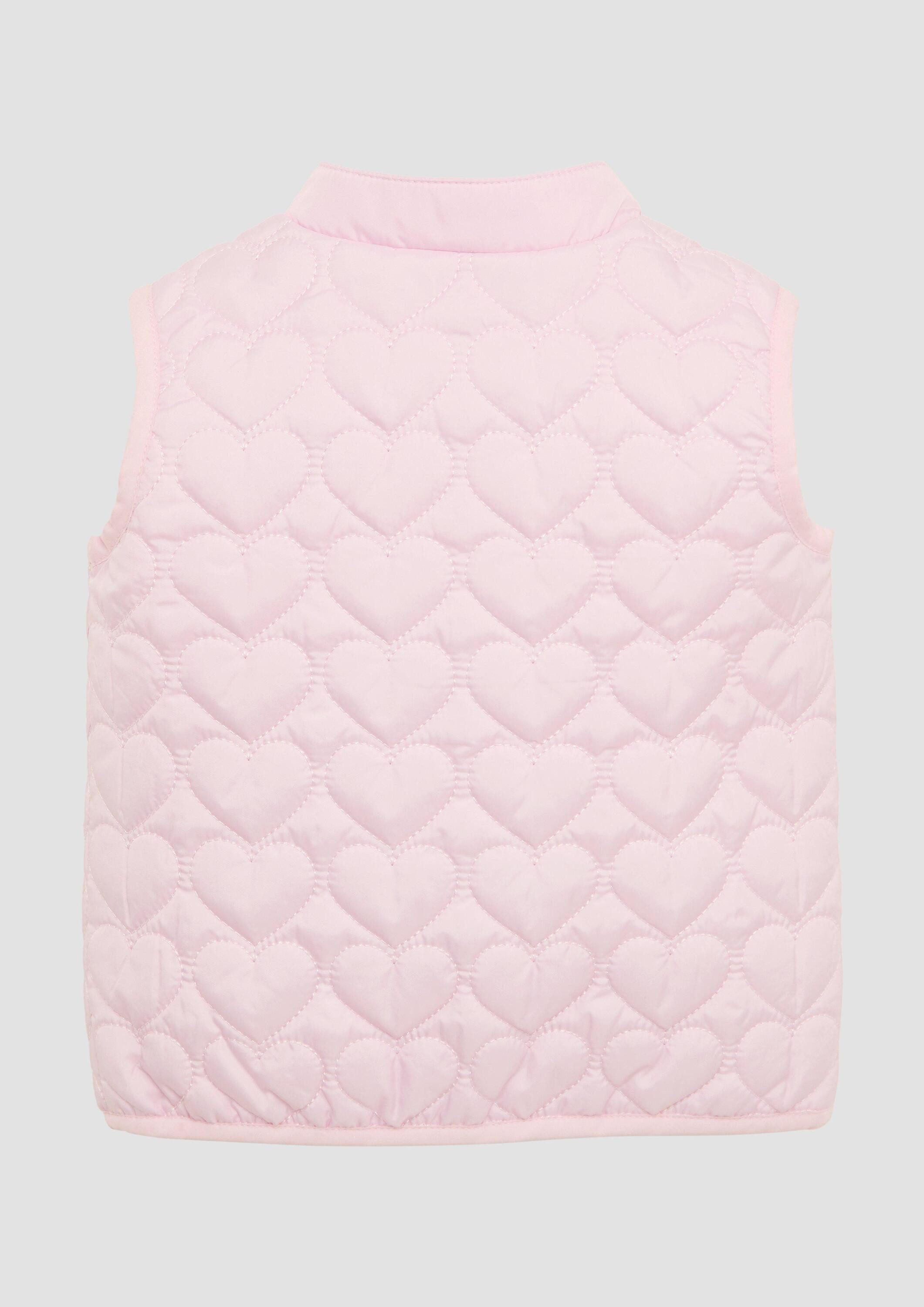 s.Oliver Outdoorjacke Outdoor-Weste Steppweste mit Stehkragen und Herzchen- günstig online kaufen