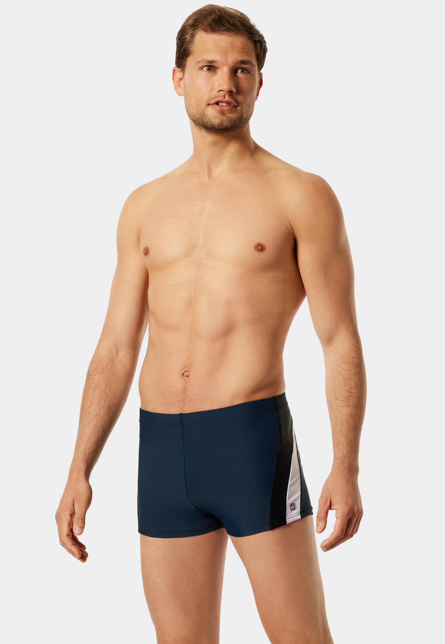 Schiesser Badepants Nautical Active mit komfortablem Innenslip, Bindekordel