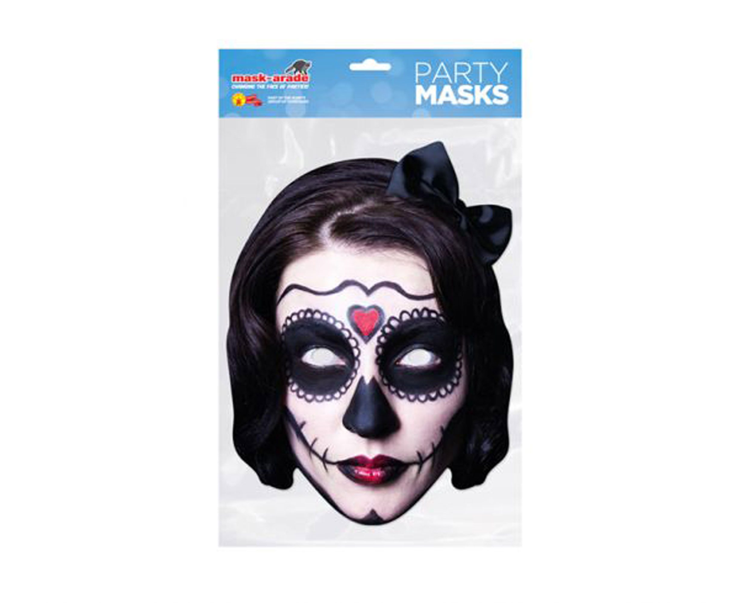 Verkleidungsmaske Day of the Dead - Masken - Frau schwarz - Maske