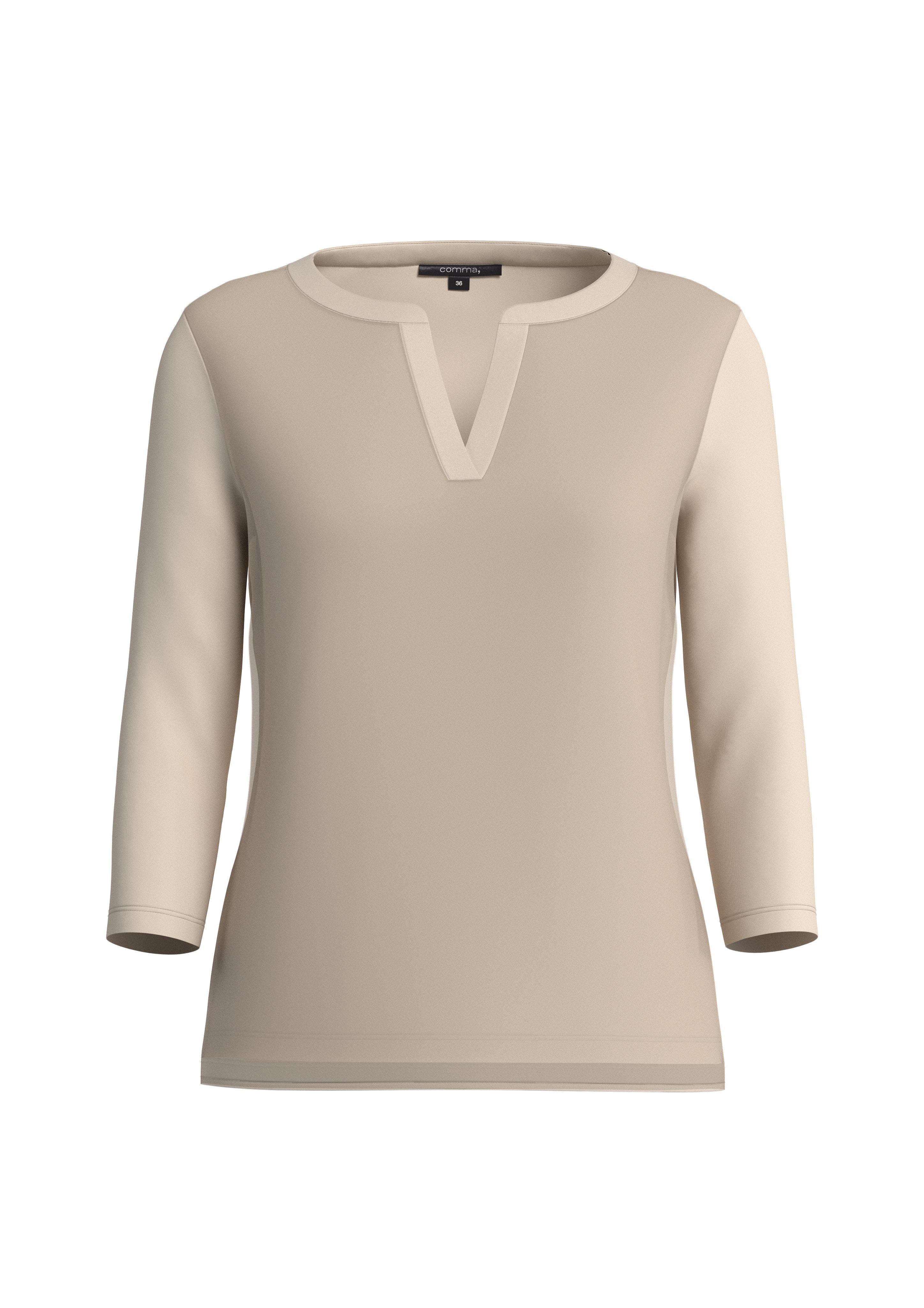 comma Langarmshirt mit 3/4-Armen