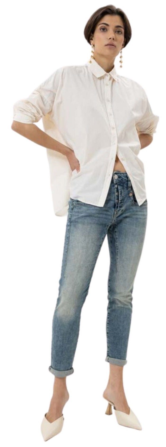 Herrlicher 5-Pocket-Jeans Shyra Cropped aus Bio-Baumwolle günstig online kaufen