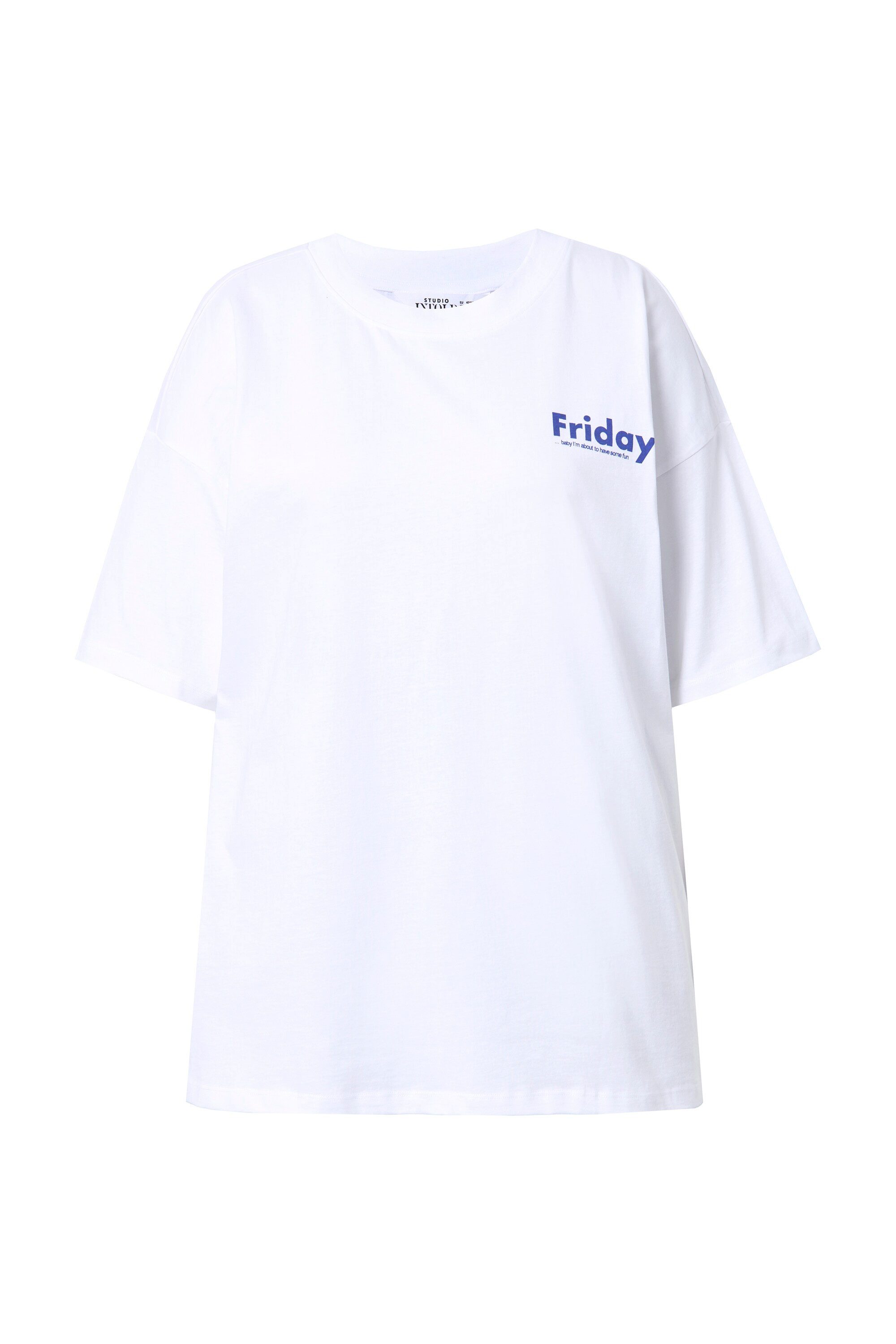 T-Shirt Men-Shirt oversized Rückenprint Halbarm