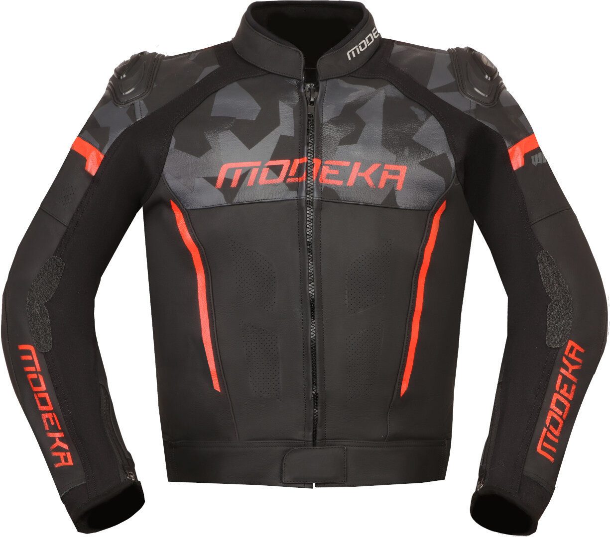 Modeka Motorradjacke Valyant Motorrad Lederjacke Rückenprotektor enthalten,perforiert