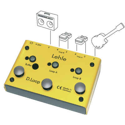 Lehle Musikinstrumentenpedal, (D.Loop SGOS Looper/Switcher), D.Loop SGOS Looper/Switcher - A/B/Y Box Effektgerät