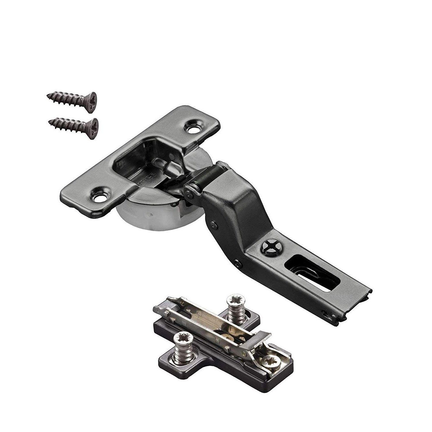 SO-TECH® Möbelbeschlag 2er Set Topfband T48 gedämpft geräuschlos (2 St), versch. Ausführungen, Onyxschwarz oder Titanium, Möbelscharn
