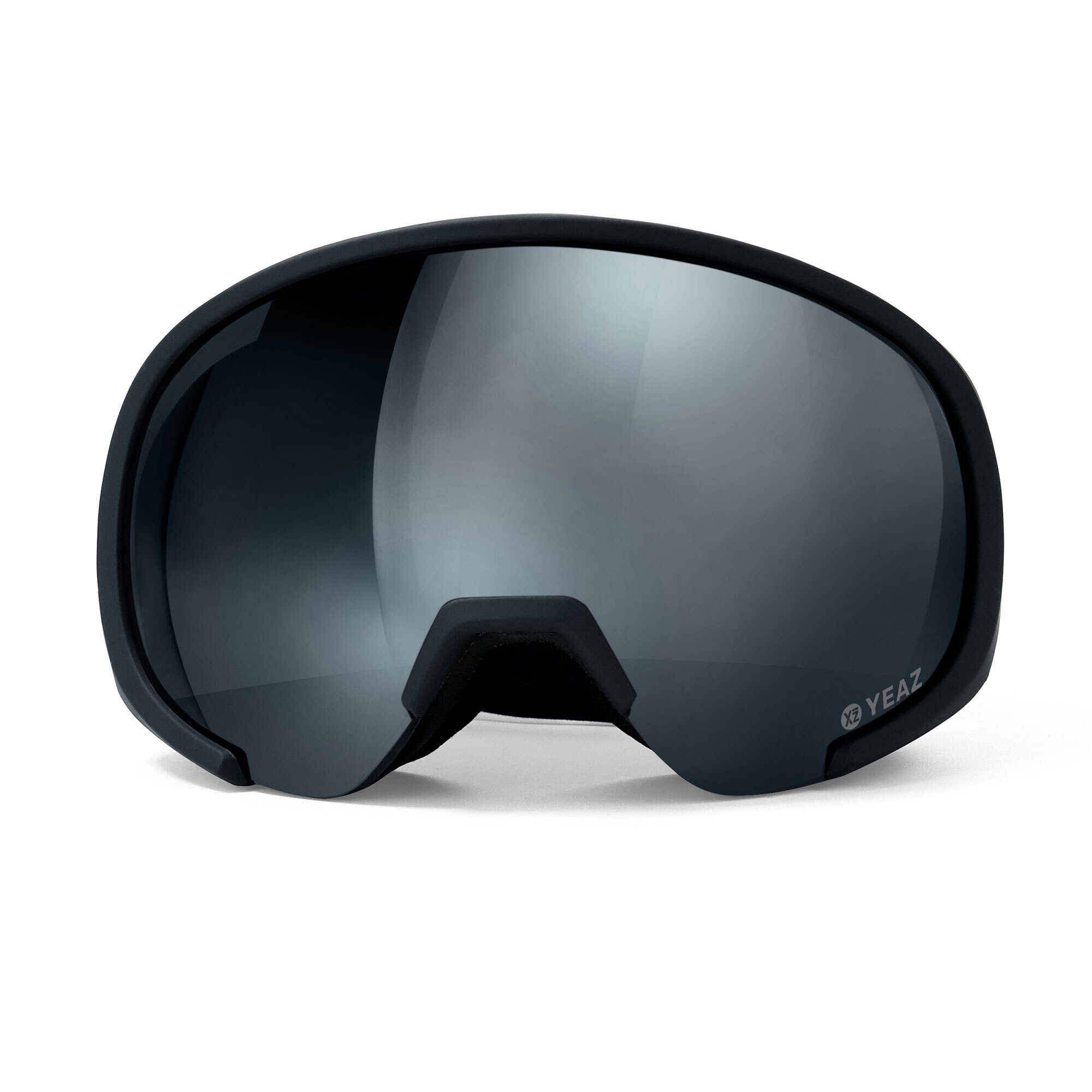 YEAZ Skibrille BLACK RUN Ski- und Snowboard-Brille schwarz/matt, Premium-Ski- und Snowboardbrille für Erwachsene und Jugendliche