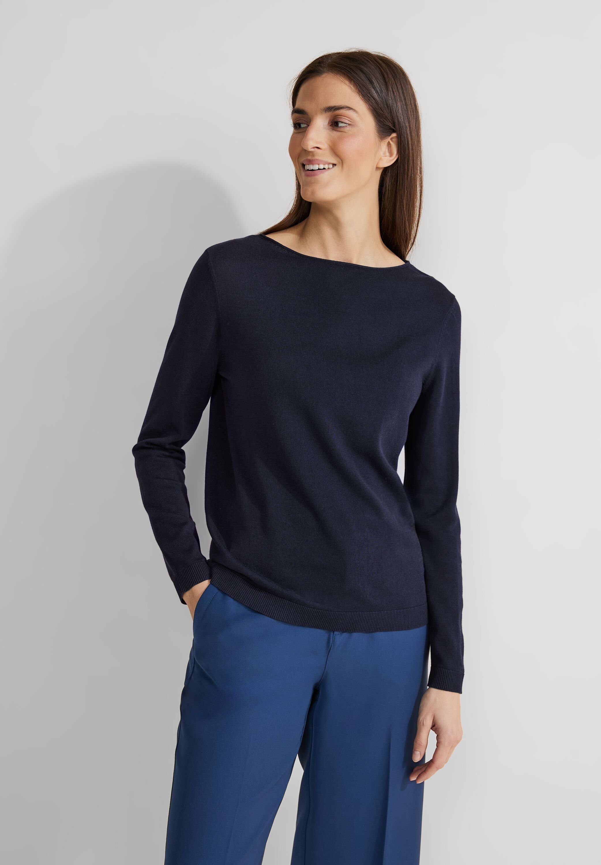 STREET ONE Strickpullover mit U-Boot-Ausschnitt