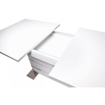 Finori Esstisch Mantova Weiß Esszimmertisch Esstisch ca. 160 cm ausziehbar auf 200 cm
