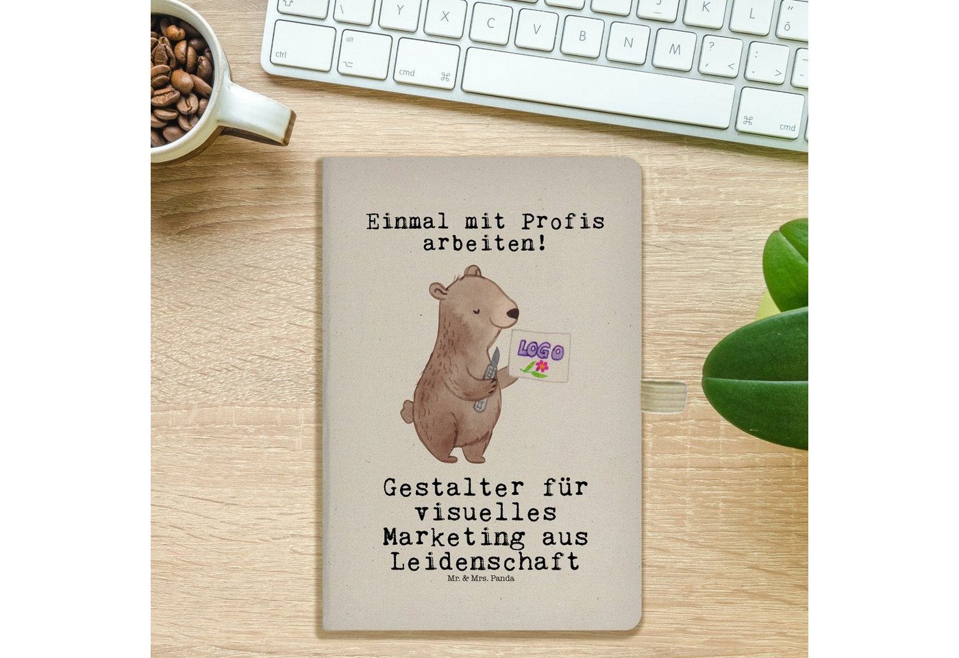 Thumbnail - Mr. & Mrs. Panda Notizbuch Gestalter für visuelles Marketing Leidenschaft - Transparent - Gesche Mr. & Mrs. Panda, Flexi...