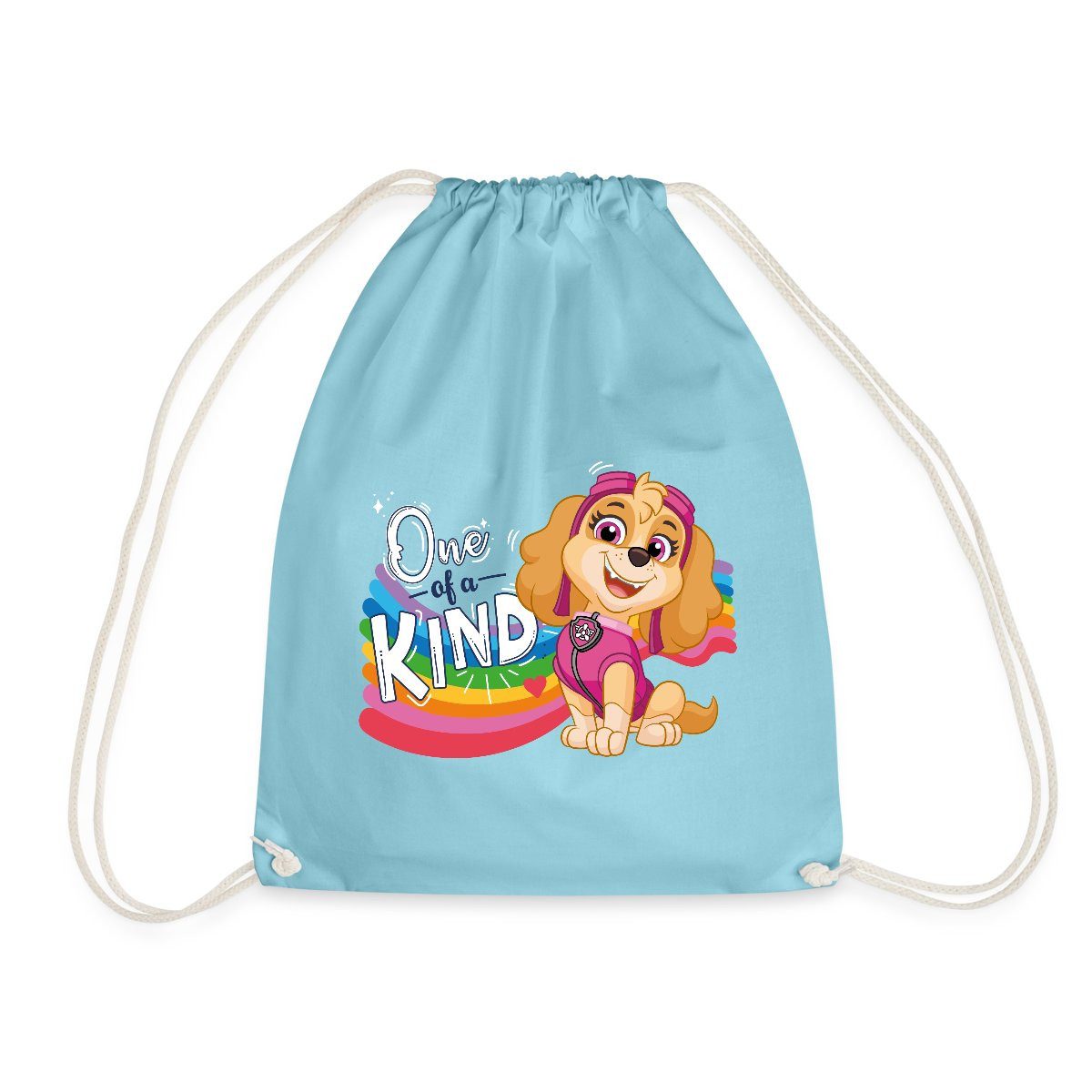 Spreadshirt Turnbeutel Paw Patrol Skye Regenbogen-Design Turnbeutel (1-tlg)