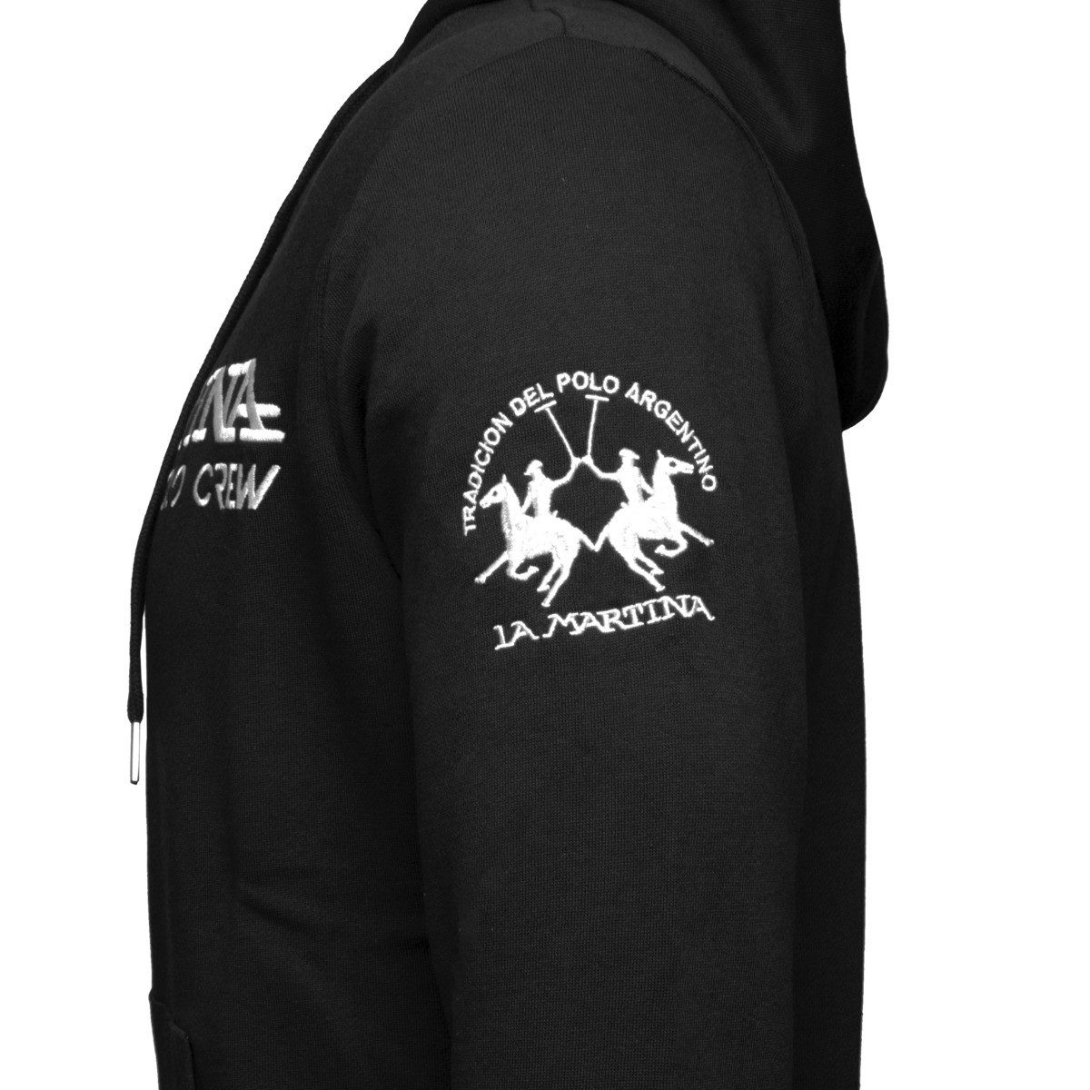 La Martina Sweatjacke XMF302 Herren Zip Hoodie, Kapuzenjacke, Trainingsjacken, Zip Pullover, Freizeitjacke