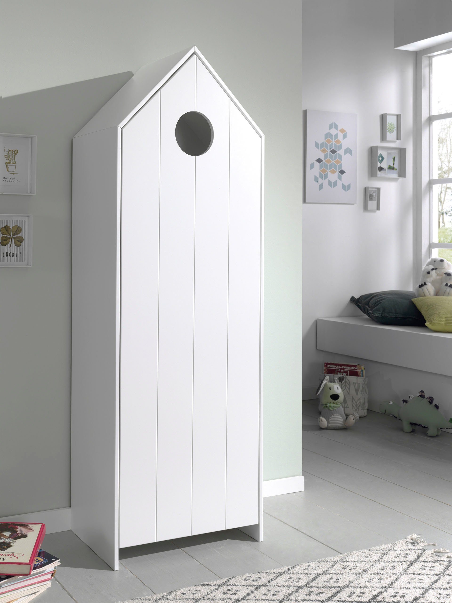 Vipack Kleiderschrank Casami, mit Soft-Close, viel Stauraum, TOP modern (B/H/T ca. 57,6x171,3x37cm, verschiedene Farben, Strandhaus-Optik) als Kleider-/Wäscheschrank nutzbar, universell einsetzbar