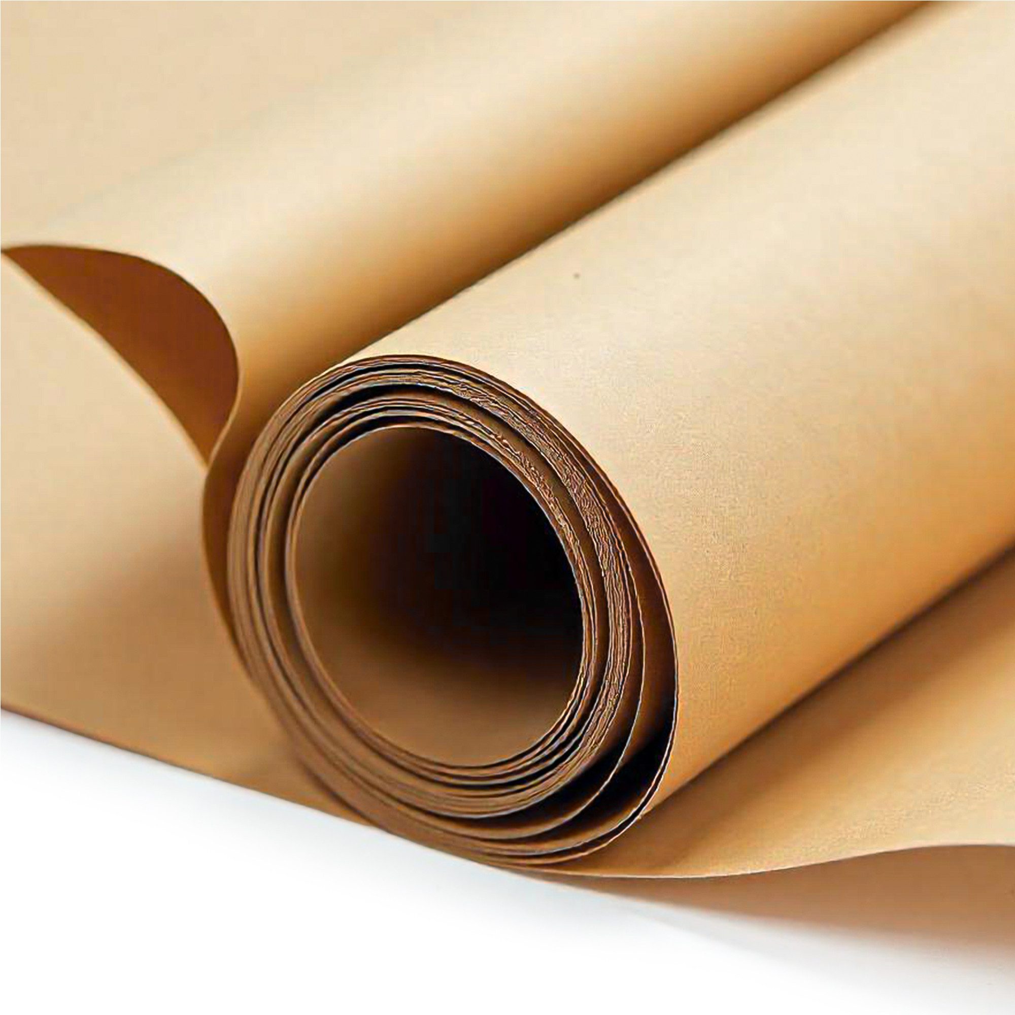 KONZEPT Packpapier 50 Blatt Kraftpapier (120x100 cm, 80 g/m², 5 kg), Geschenkpapier braun, KONZEPT (50St), natur, ideal für Kunsthandwerk, Umzug und Füllmaterial