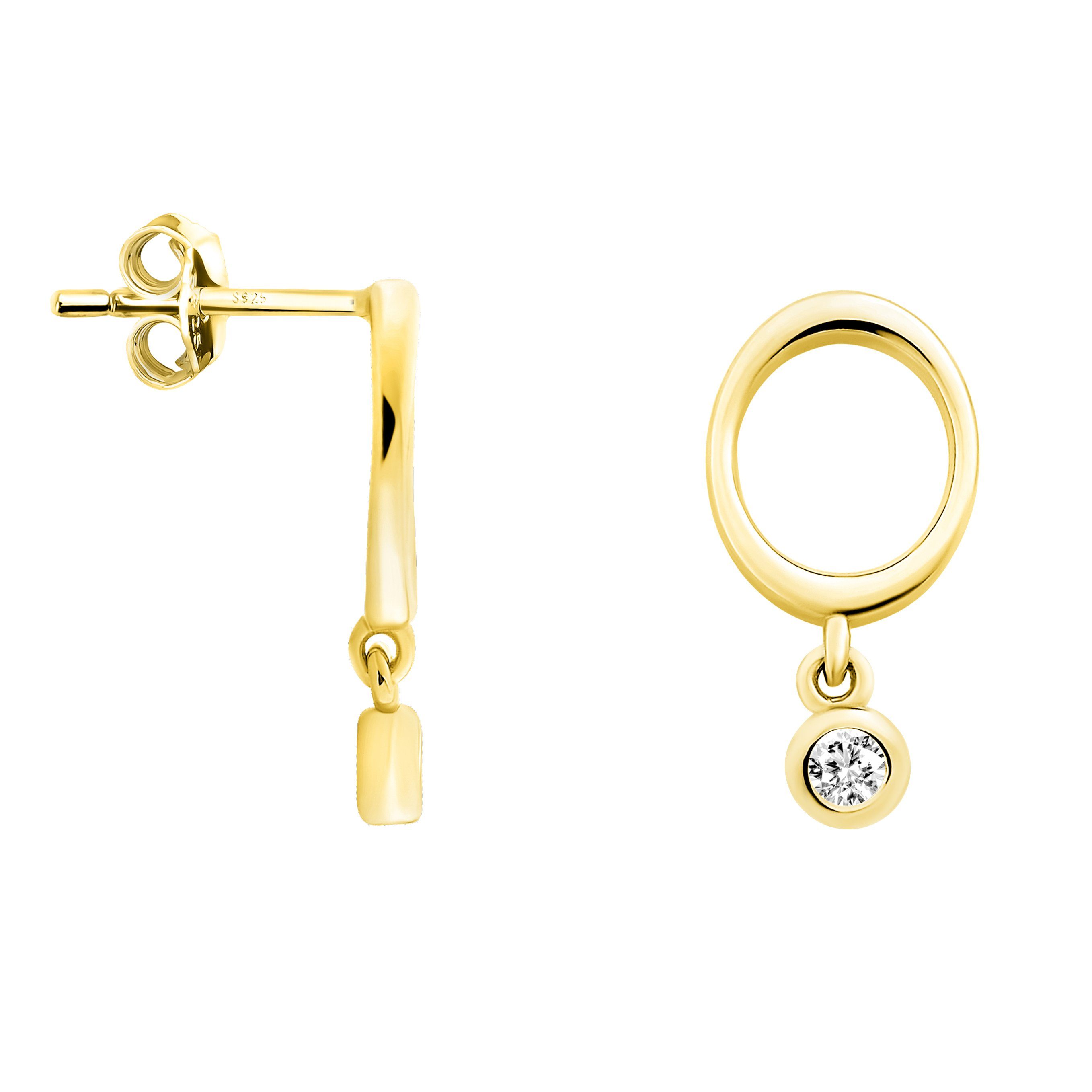 Sofia Milani Paar Ohrstecker Kreis, 925 Silber Damen Schmuck - E1325 günstig online kaufen