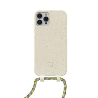 Lotta Power SoftCase Bio Handy-Kette iPhone 12/12 Pro Beige/Sandstone Smartphone-Tragegurt