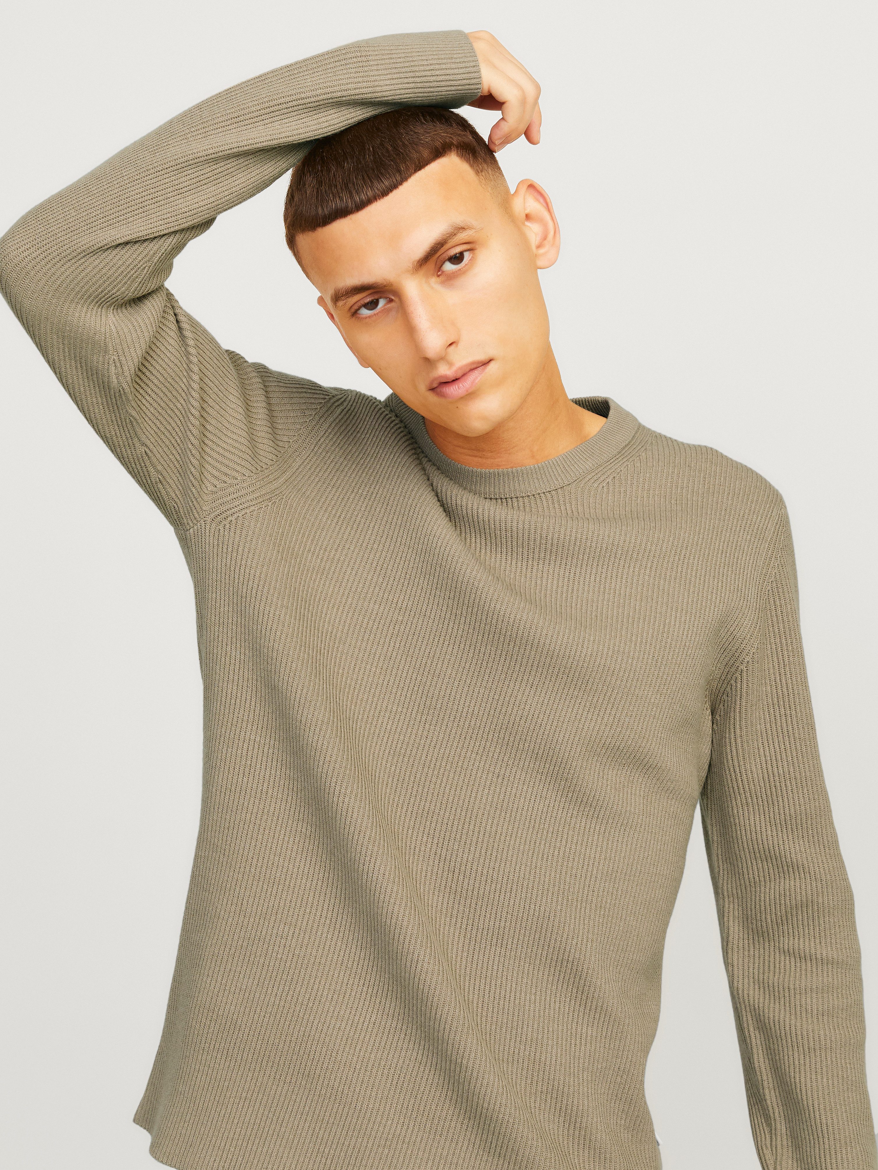 Jack & Jones Rundhalspullover JJEPERFECT – Pullover mit pflegeleichter Qual günstig online kaufen