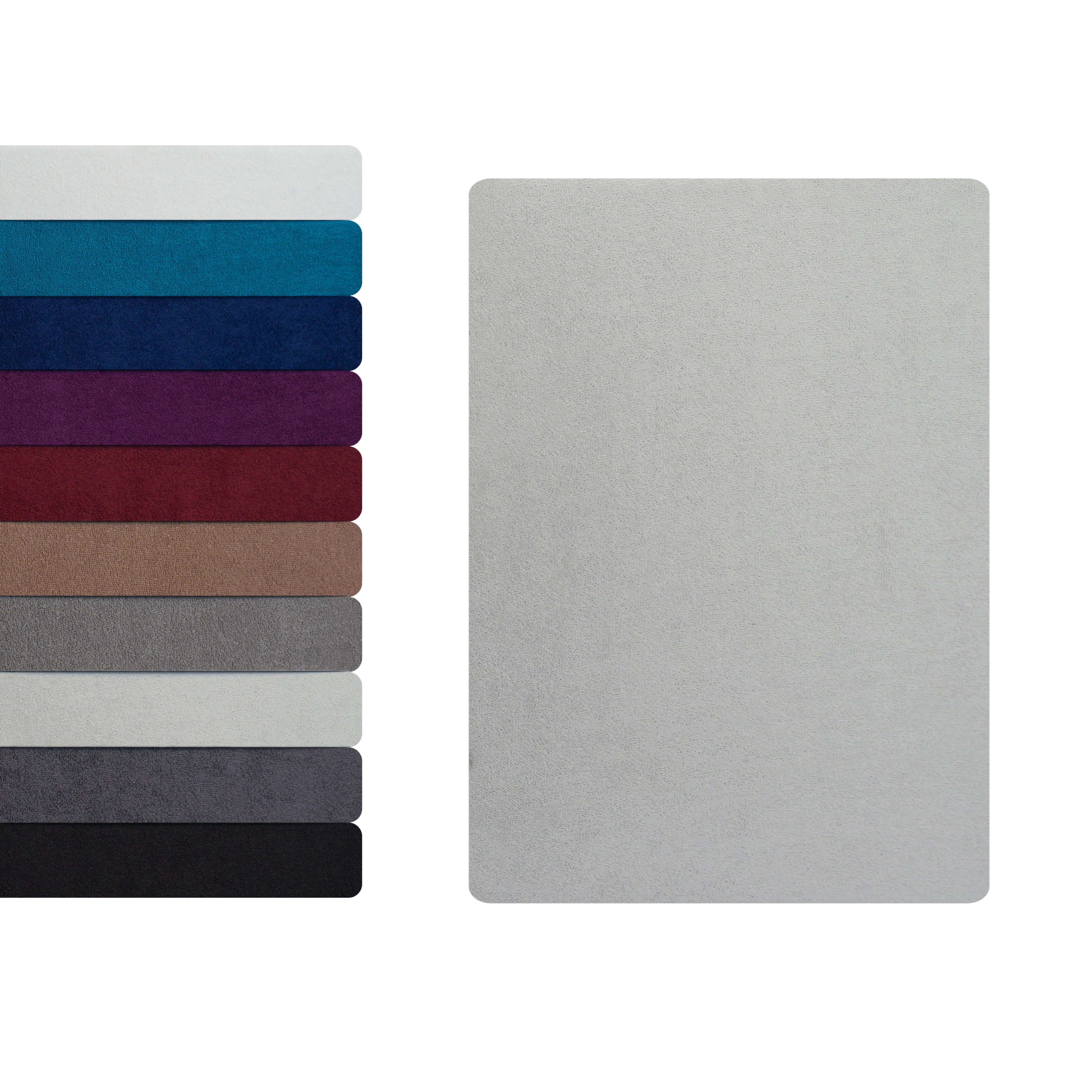 Hometex Premium Textiles Spannbettlaken aus Frottier Stoff bis 23 cm Steghöhe, Frottee, Gummizug: Rundumgummizug, Kuschelig warm und extra weich, ideal für die kalte Jahreszeit
