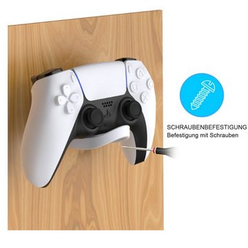 Tadow PS5 Headset Halterung, Playstation 5 3D Headset-Halter Controller (PS5 Wandhalterung, PS5 Controller Halterung)