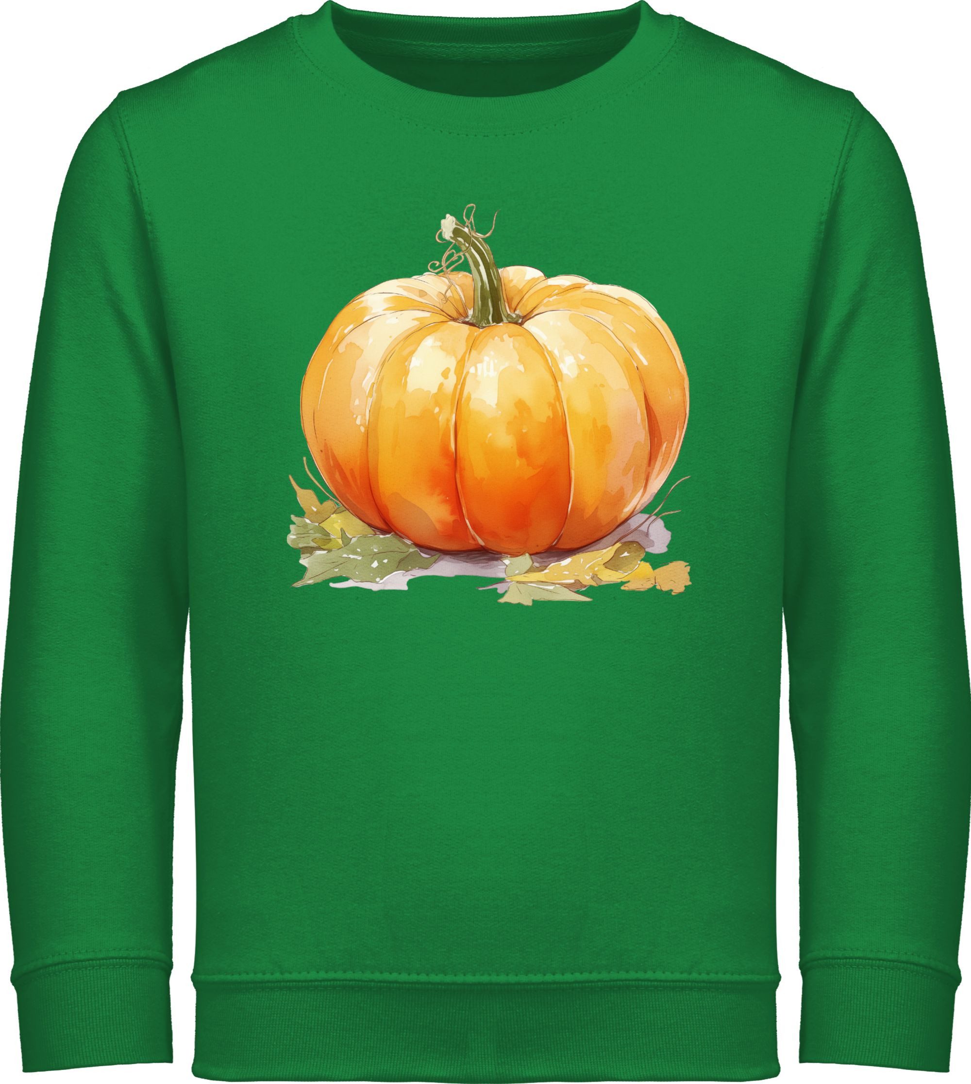 Shirtracer Sweatshirt Herbstlicher Kürbis Design, Herbstfeste, Herbstfreunde, Kürbiszeit Halloween Kostüme für Kinder