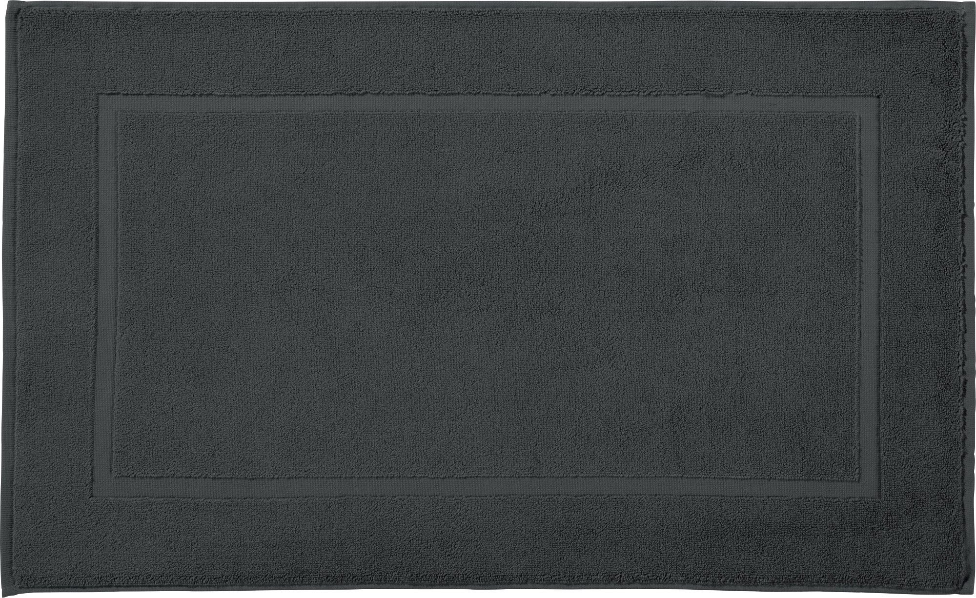REDBEST Badematte Duschvorlage, Höhe 6 mm, eckig, Walk-Frottier Uni