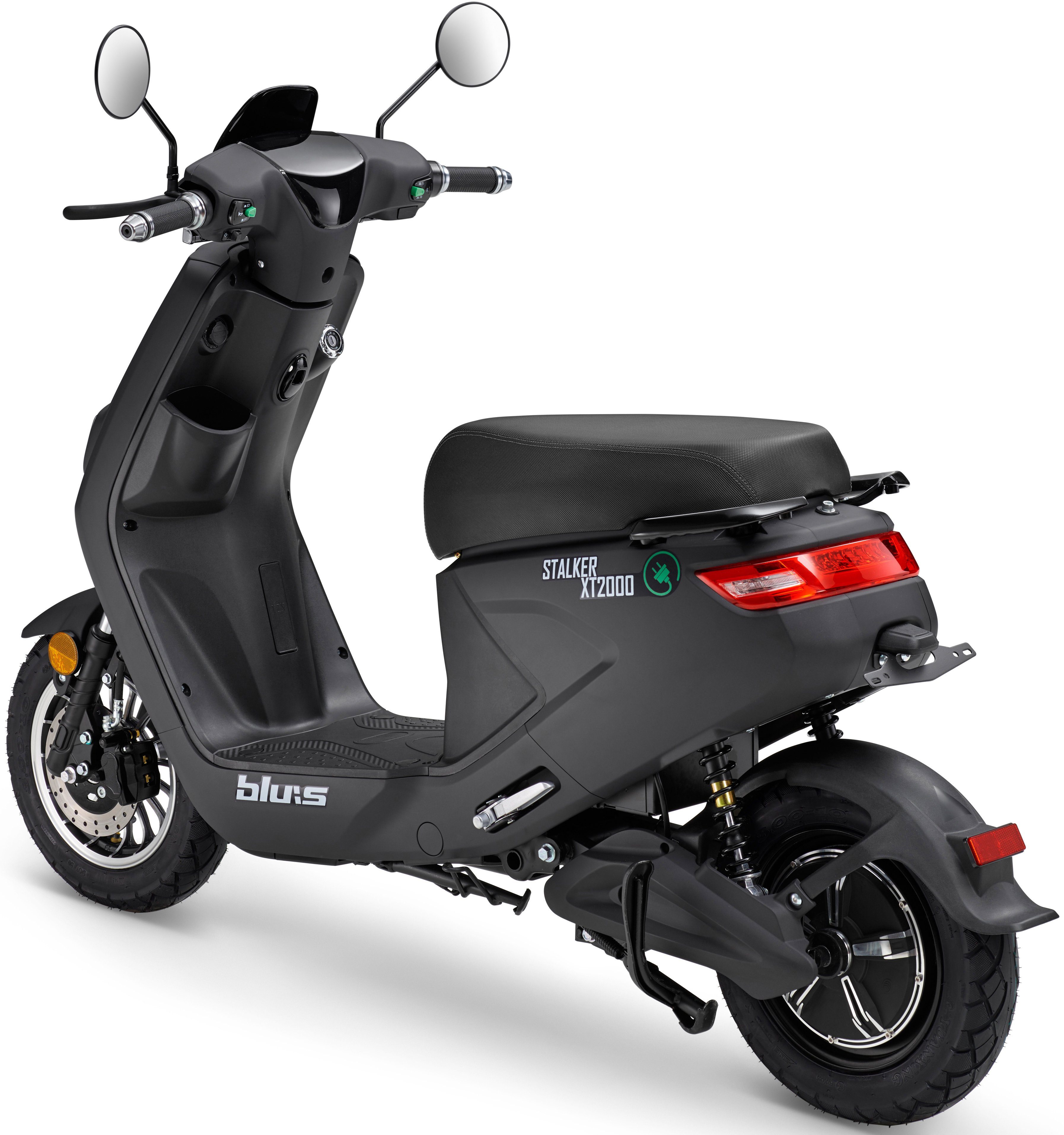 Blu:s E-Motorroller XT2000, 2000 km/h W, schwarz 45