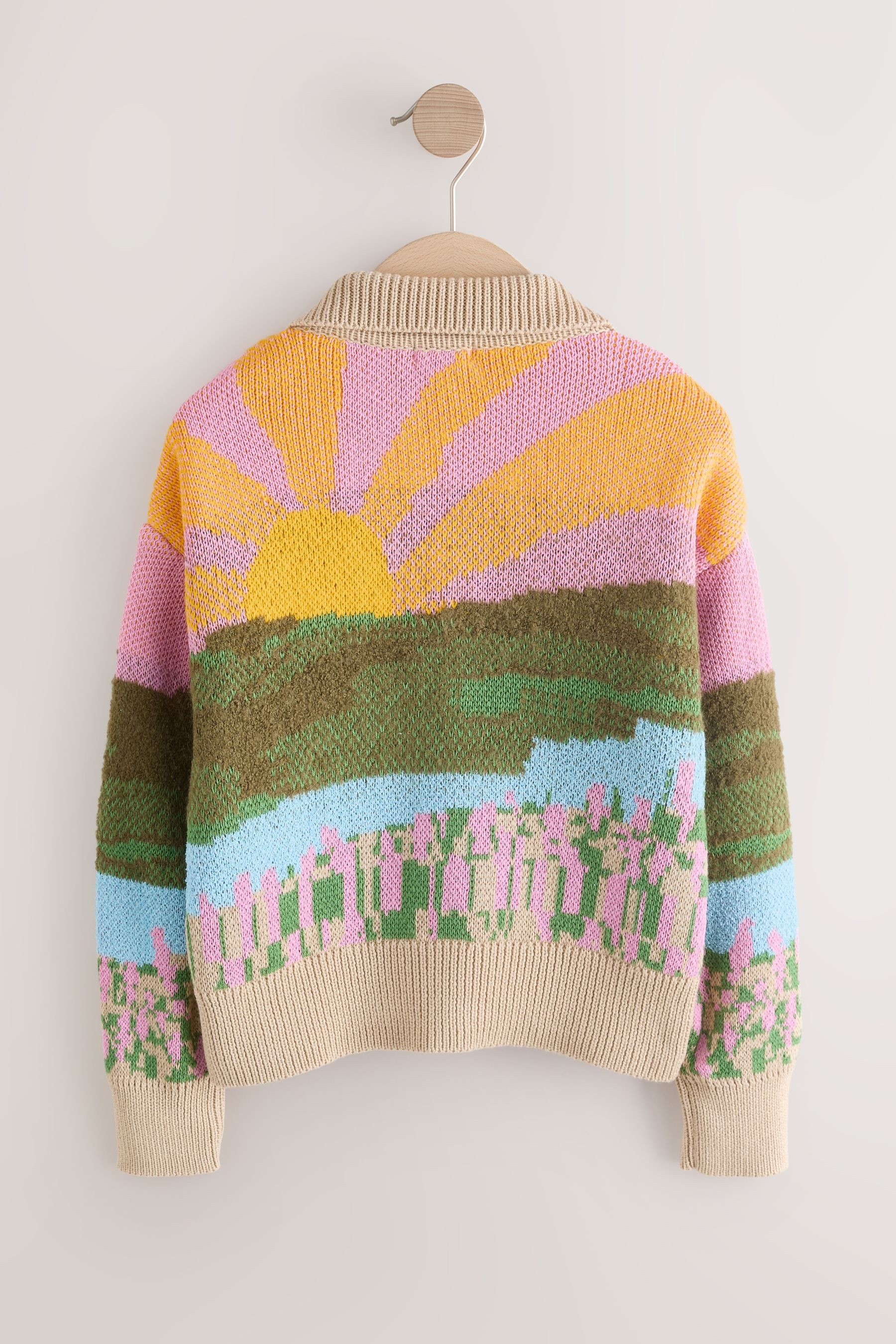 Next Strickjacke Strickjacke mit Schafmotiv (1-tlg)