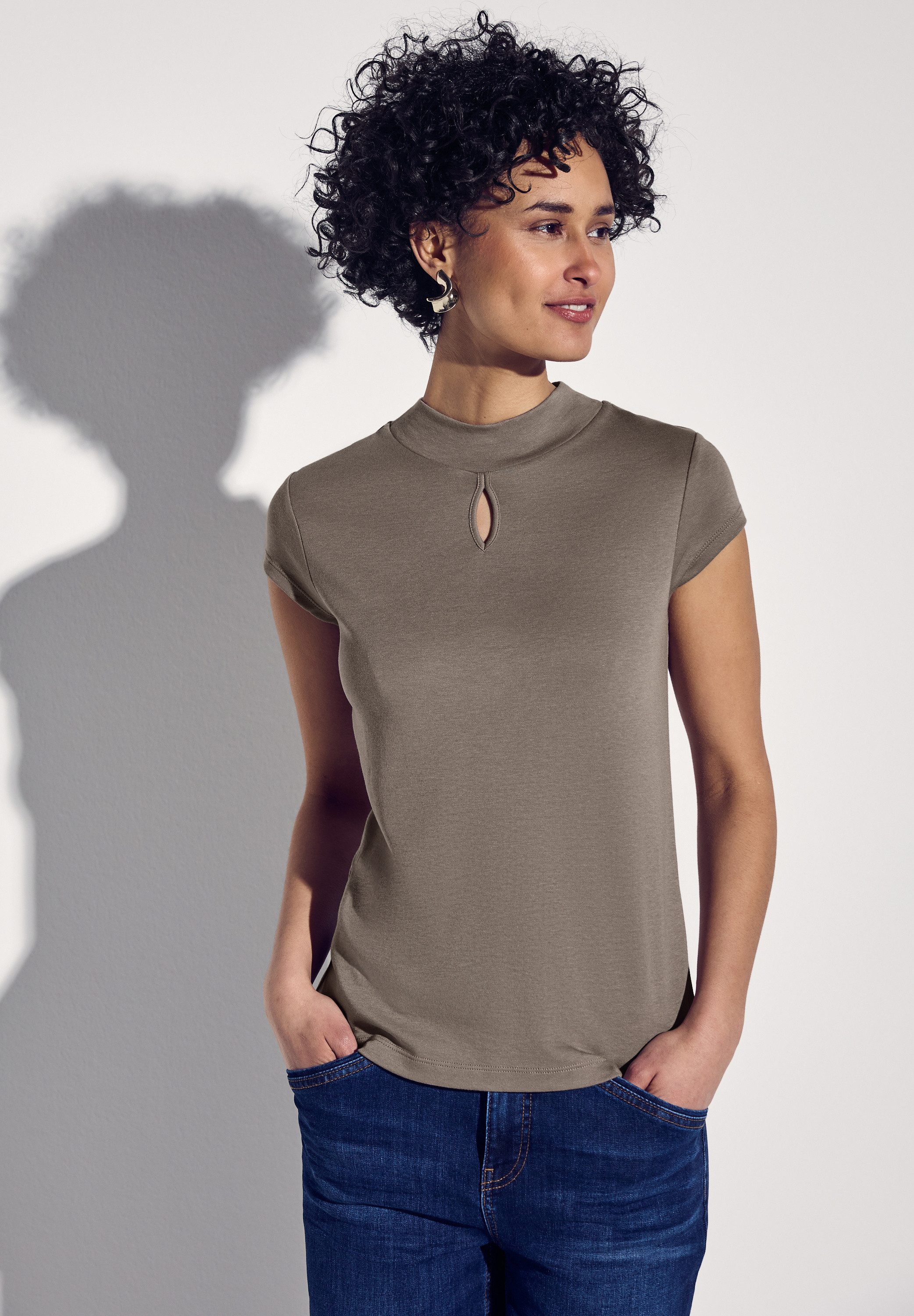 STREET ONE T-Shirt mit Turtleneck günstig online kaufen