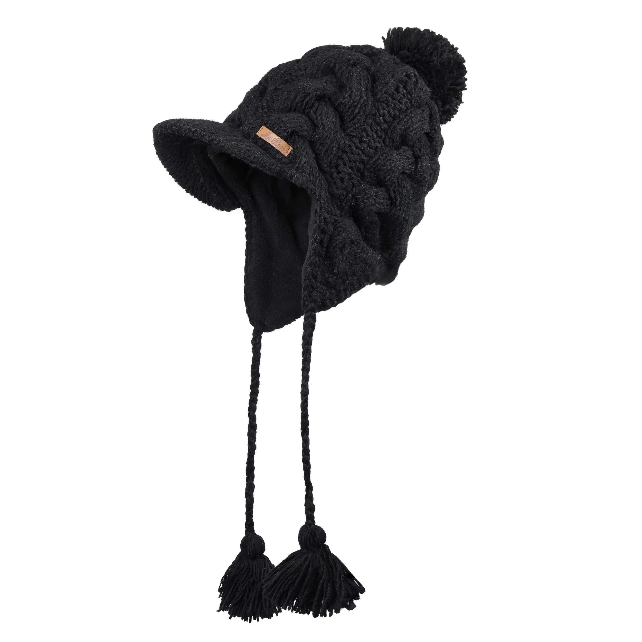 McRon Strickmütze Wollmütze Modell Susi gefüttert mit Fleece