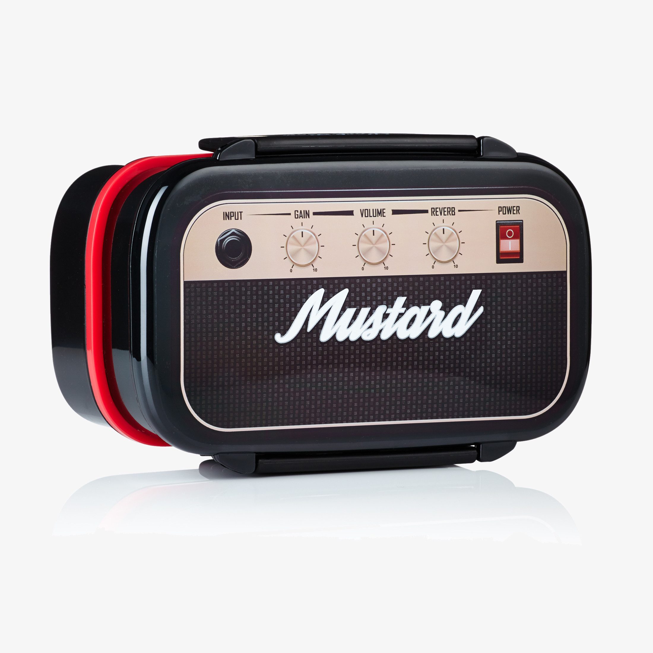 Mustard Lunchbox Rock Box, Kunststoff, (inkl. Löffel & Gabel, 6-tlg., mit Tablett), ca. 19,5 x 13 x 10 cm