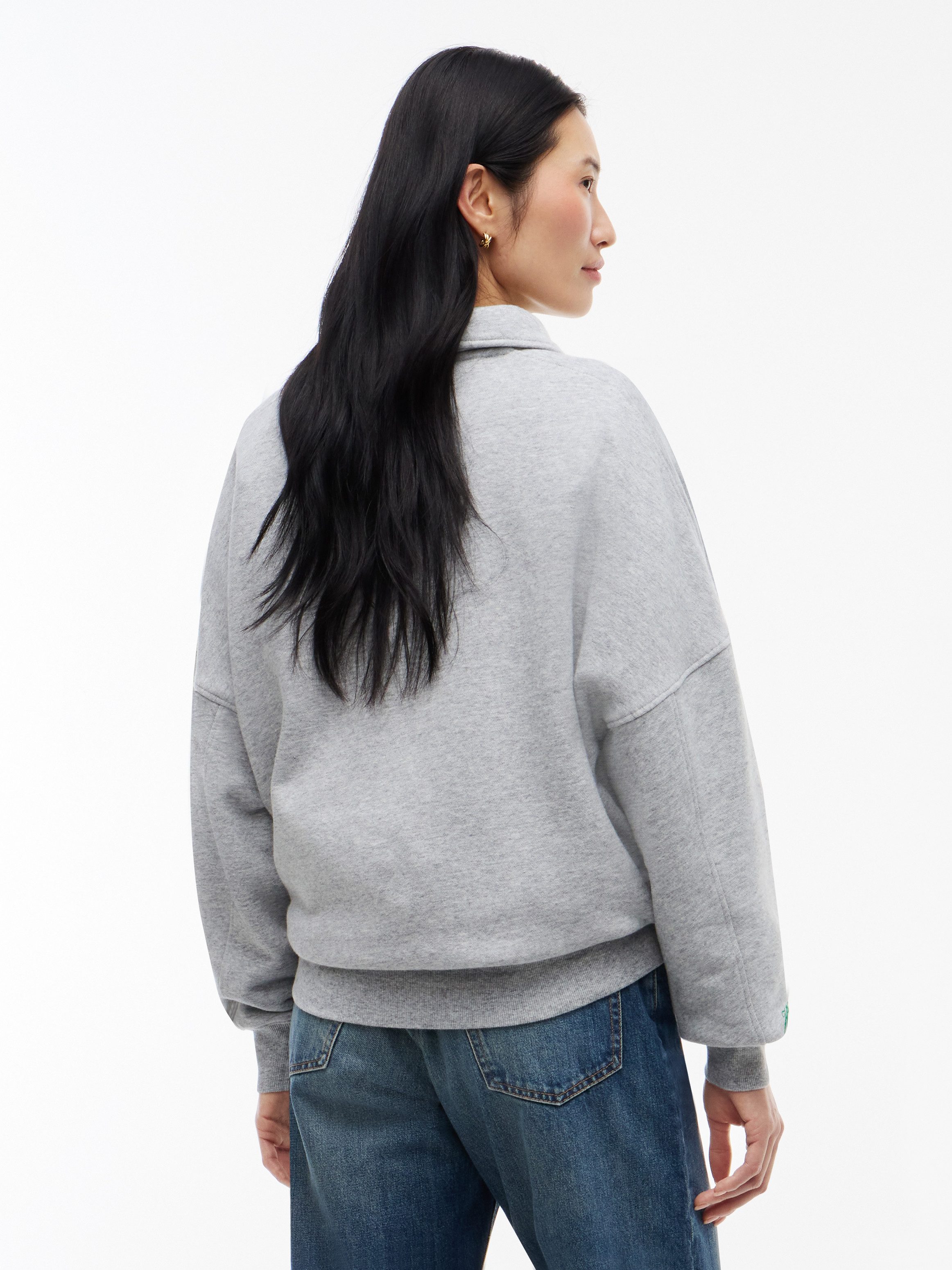 Tommy Hilfiger Sweatshirt STUDIO TOMMY HALF-ZIP POLO SWT Baumwolle