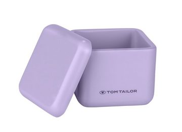 TOM TAILOR HOME Badaccessoire-Set Badezimmer Aufbewahrung Flieder, 2x Universaldose, Polyresin, Trendfarbe Lilac, Glatte Oberfläche