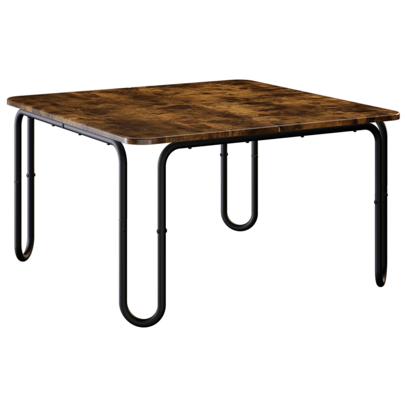 vidaXL Couchtisch Couchtisch Geräucherte Eiche 100 x 100 x 45 cm Holzwerkstoff (1-St)