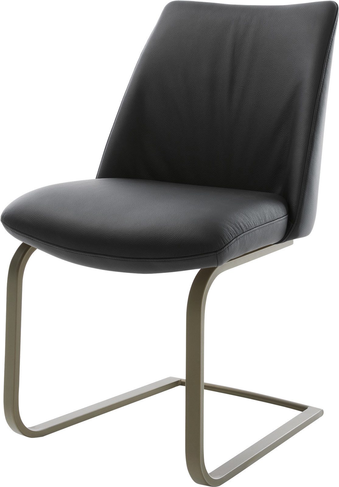 DELIFE Polsterstuhl Elso-Flex, Freischwinger flach Effektfinish günstig online kaufen