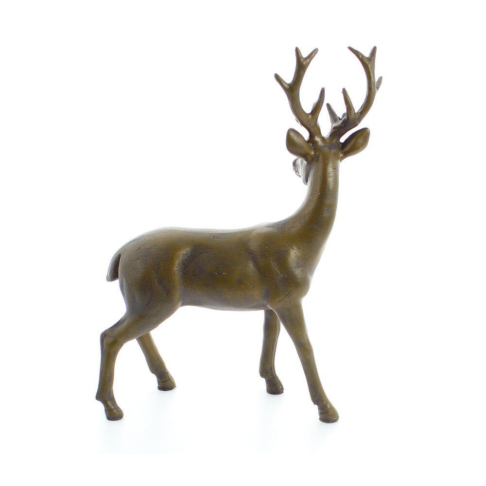 Home-trends24.de Dekofigur Hirsch Reh Figur Dekofigur Skulptur Landhaus Steinfigur Tierfigur