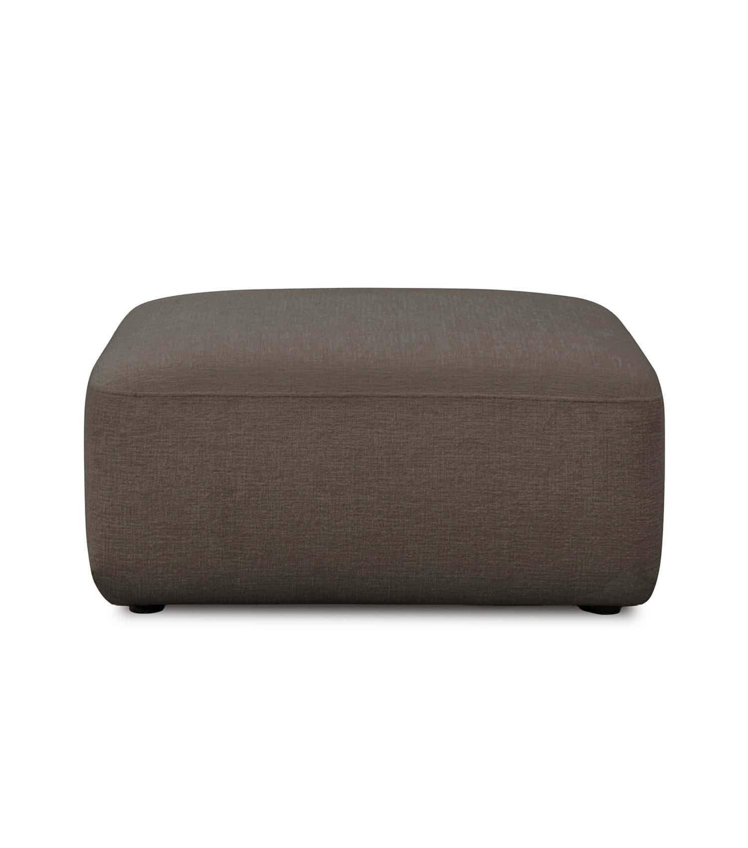 mokebo Ecksofa Sofa Module 'Cubo', in Braun Chenille, Sofa-Hocker, passend zum Cubo Sofa, kein Aufbau erforderlich