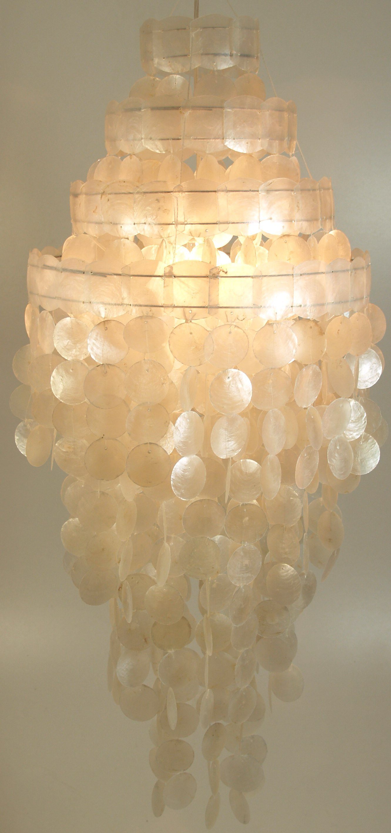 Guru-Shop Deckenleuchten Deckenlampe, Muschelleuchte aus hunderten.., günstig online kaufen