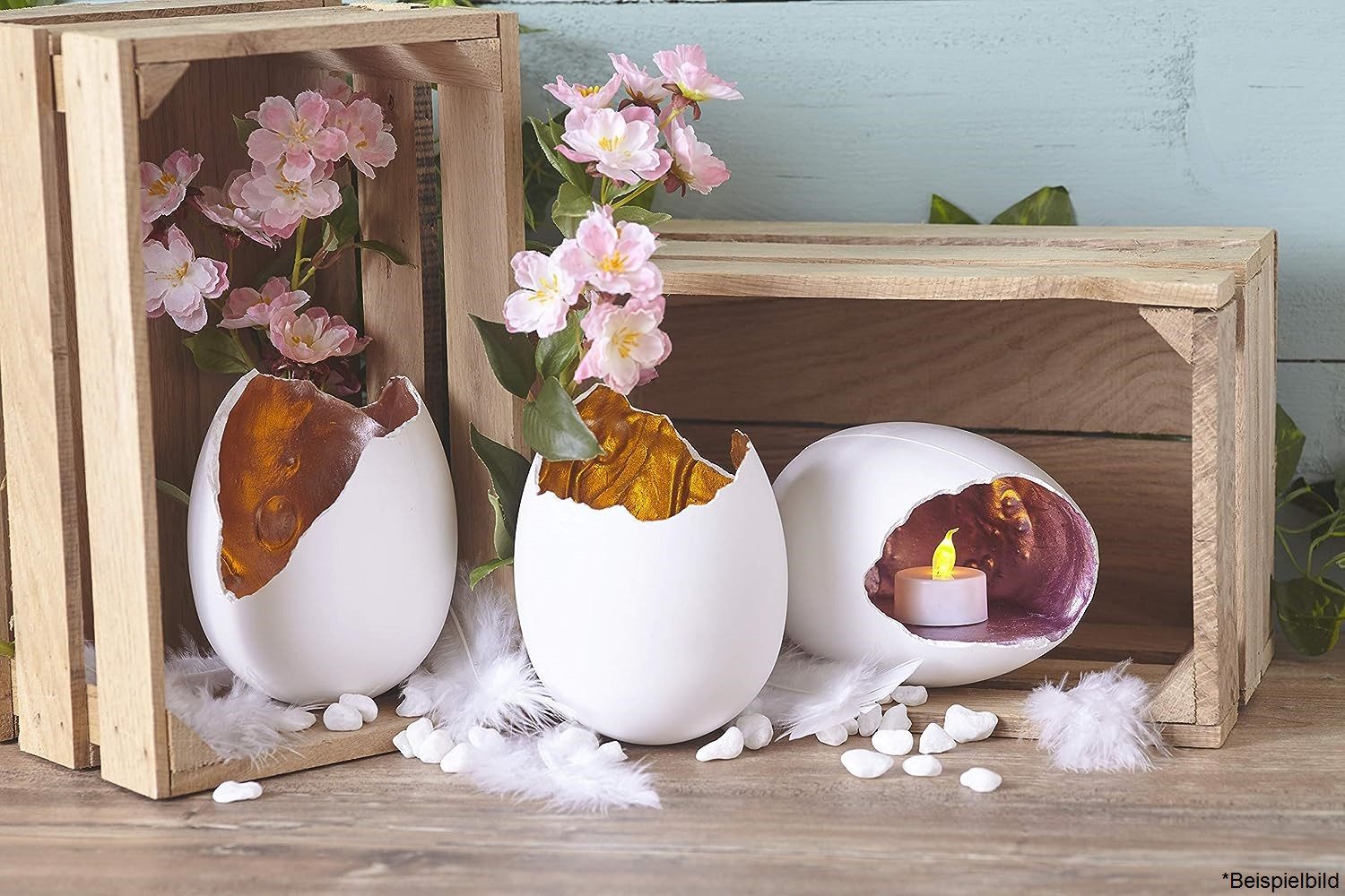 HobbyFun Modelliermasse Gießmasse KERAflott 2 x 5 kg weiß (2 Stück), Keramik, Porzellan, bemalbar, bruchfest