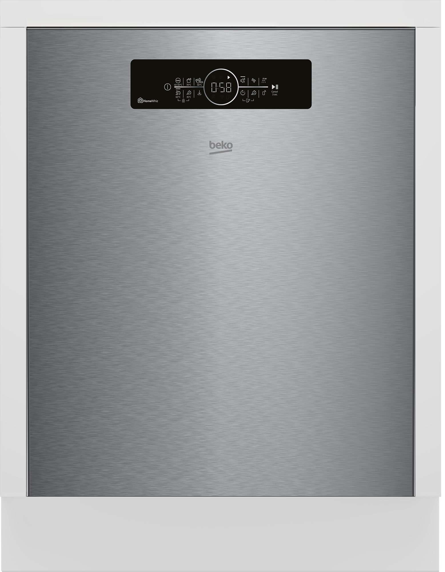 BEKO Unterbaugeschirrspüler BDUN16R46XW, 9,5 l, 15 Maßgedecke, Quick&Shine – schnelle Reinigung mit optimaler Trocknung