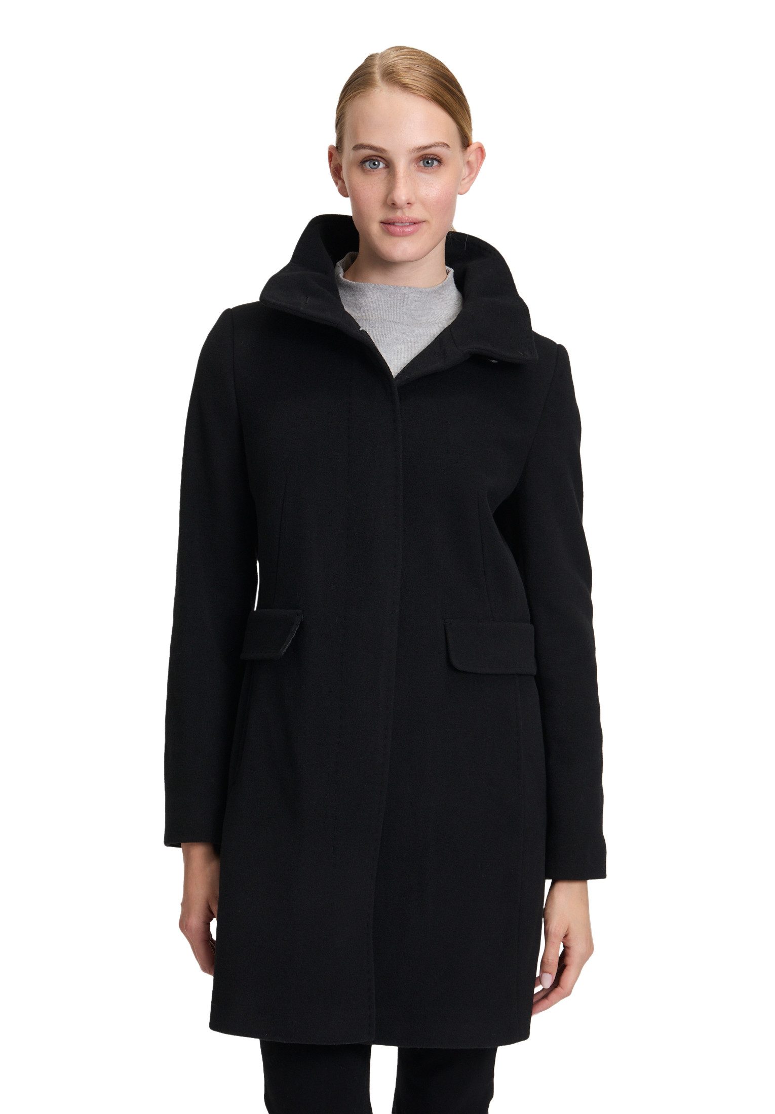 Wolljacke Damen mit Stehkragen