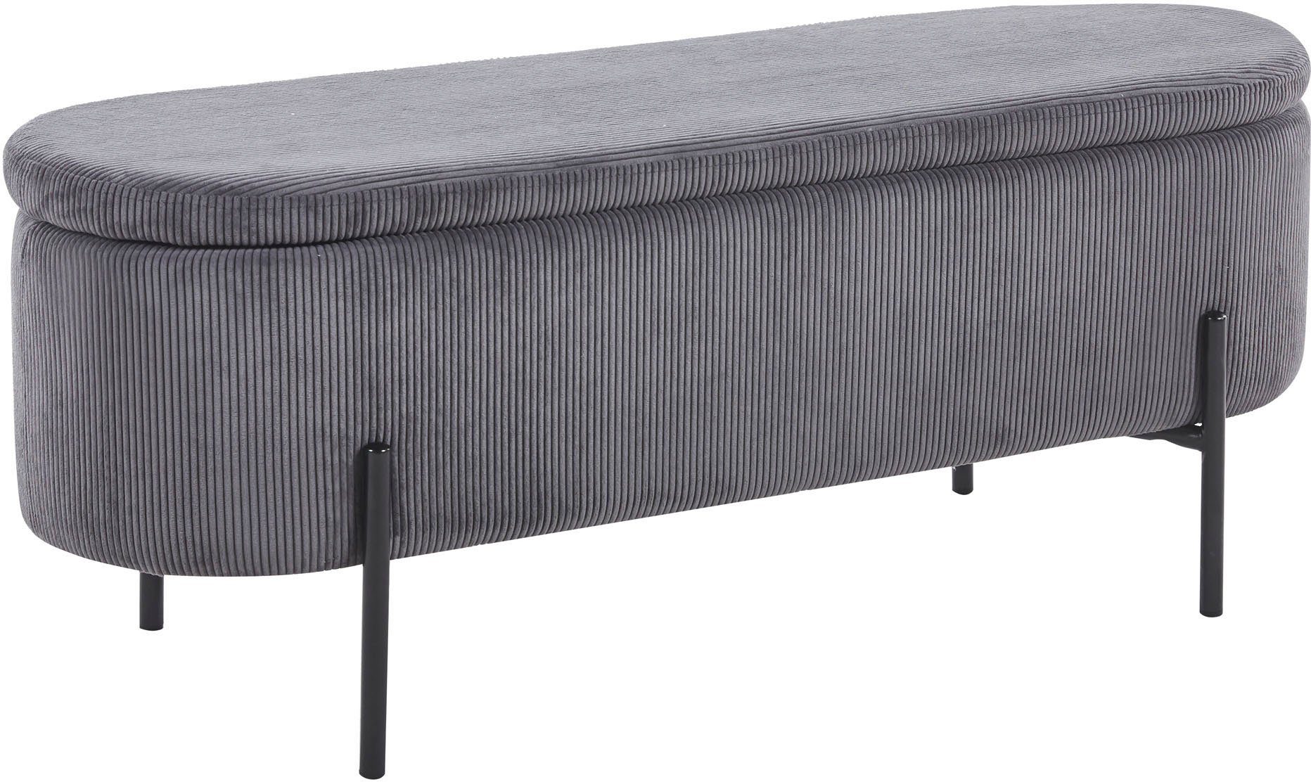 SalesFever Hockerbank Hockerbank im stilvollen Look, aufklappbar, mit Stauraumfunktion