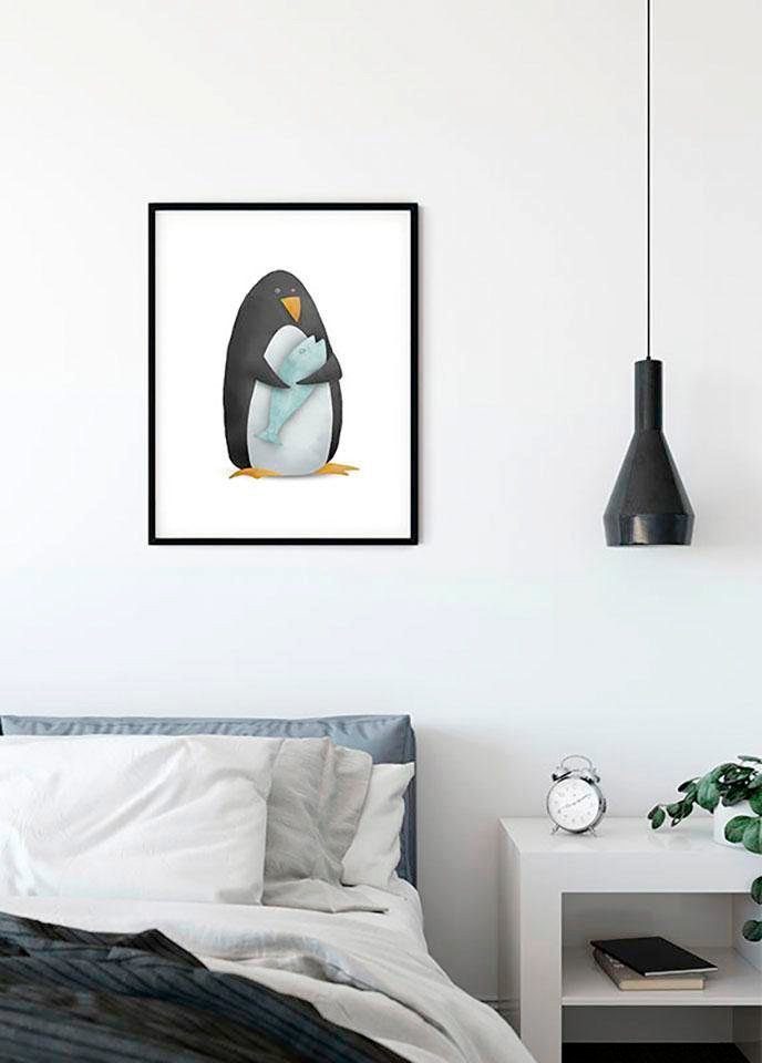 Komar Poster Cute Animal Penguin, Tiere (1 St), Kinderzimmer, Schlafzimmer,  Wohnzimmer