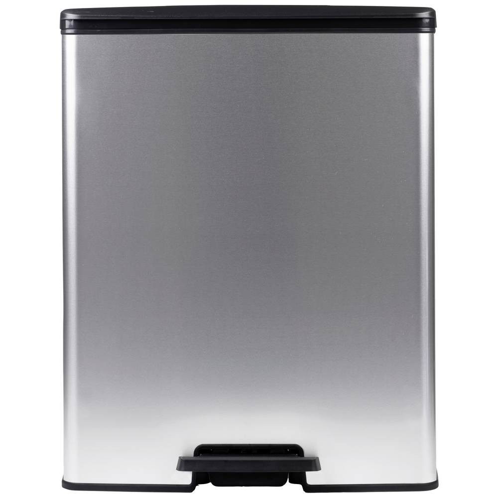 Curver Mülleimer DECO Bin SLIM mit Pedal, metallic 254610