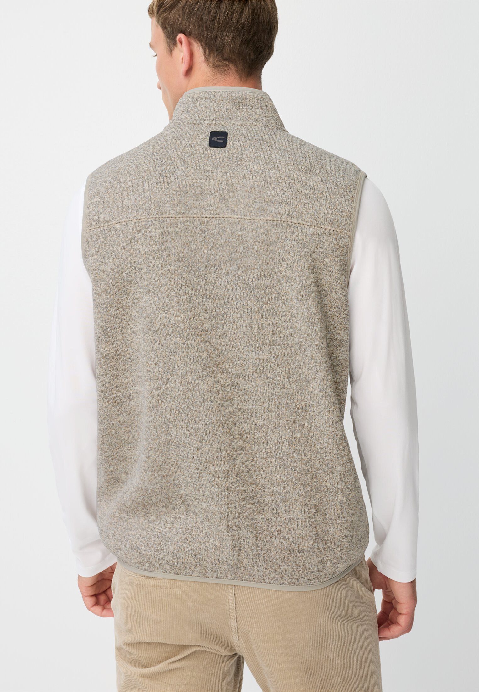 camel active Fleeceweste mit Stehkragen ärmellos Stehkragen günstig online kaufen