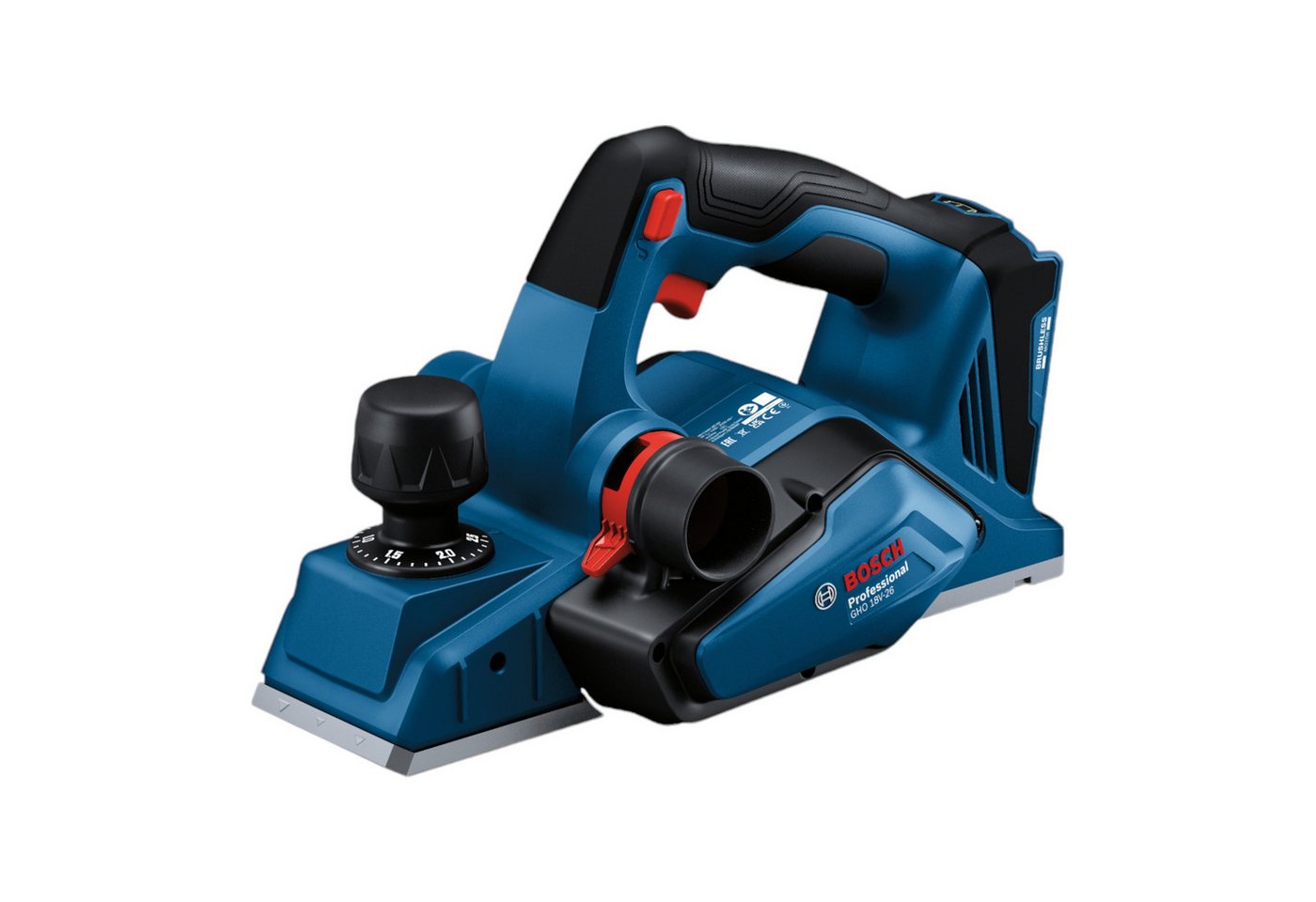Thumbnail - Bosch Professional Elektrohobel GHO 18V-26 Professional 18 V 2,6 mm Brushless + 1x Akku 5,0Ah + L-Boxx